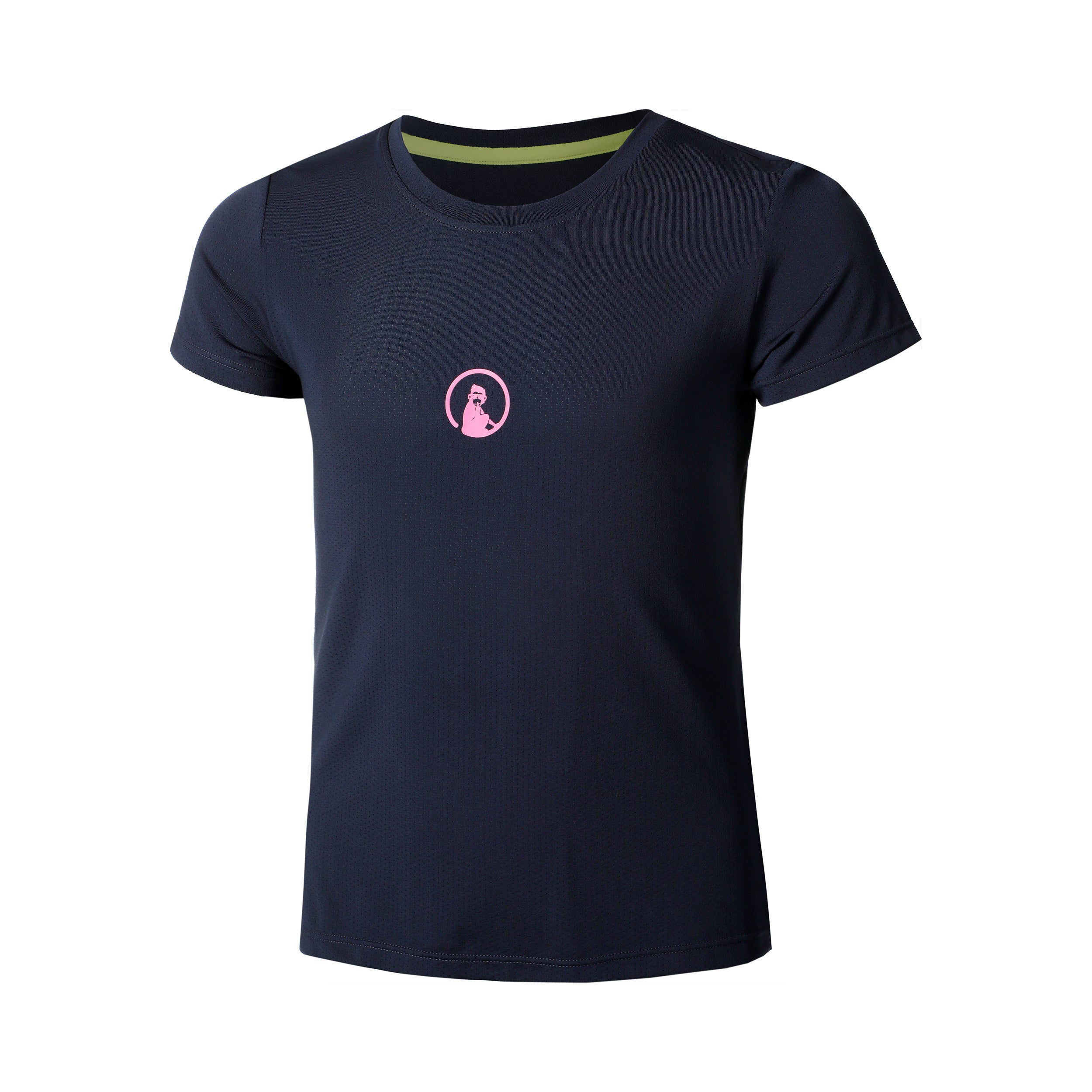 Quiet Please Retriever T - Shirt Mädchen Dunkelblau, Pink
