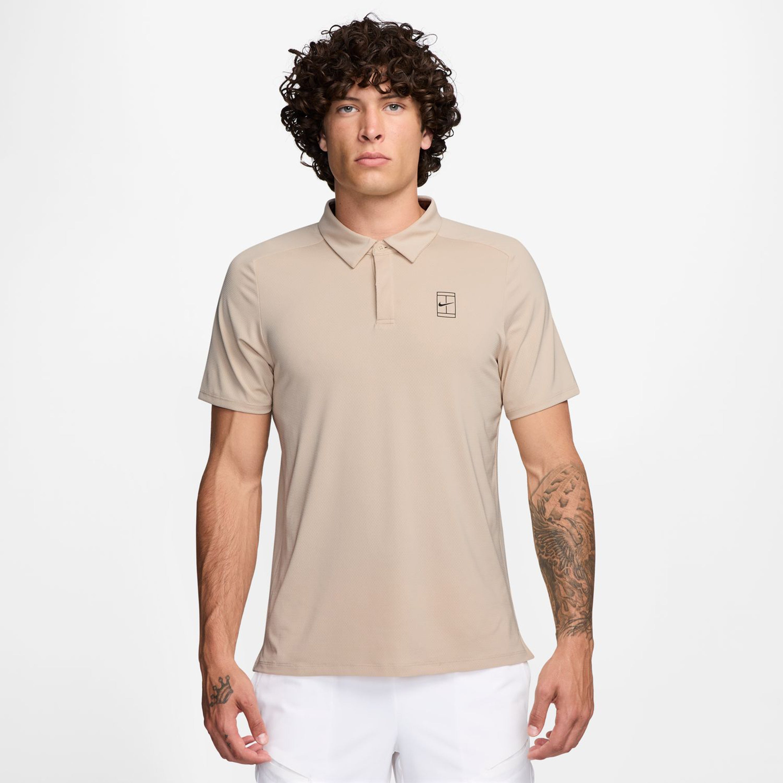 Nike Court Dri - Fit Advantage Polo Herren Beige