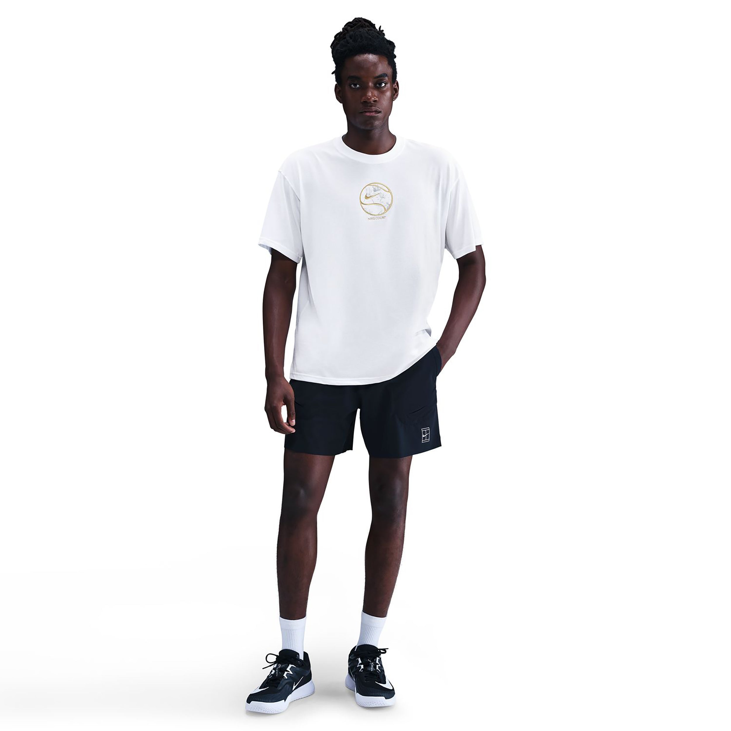 Nike Court Dri - Fit Max 90's T Shirt Herren Weiß