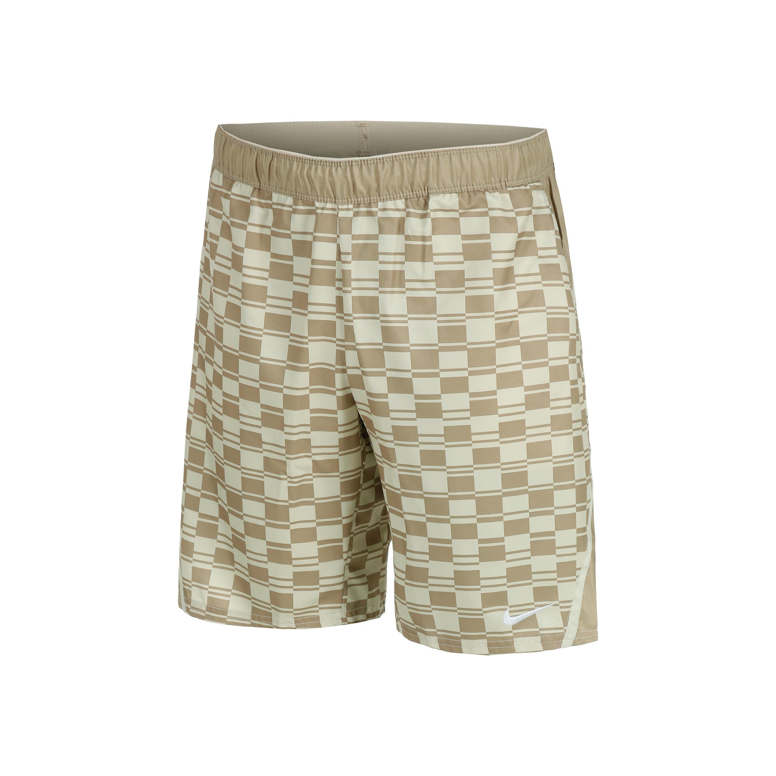 Nike Court Dri - Fit Victory High Rise 9in All Over Print Shorts Herren Beige, Creme