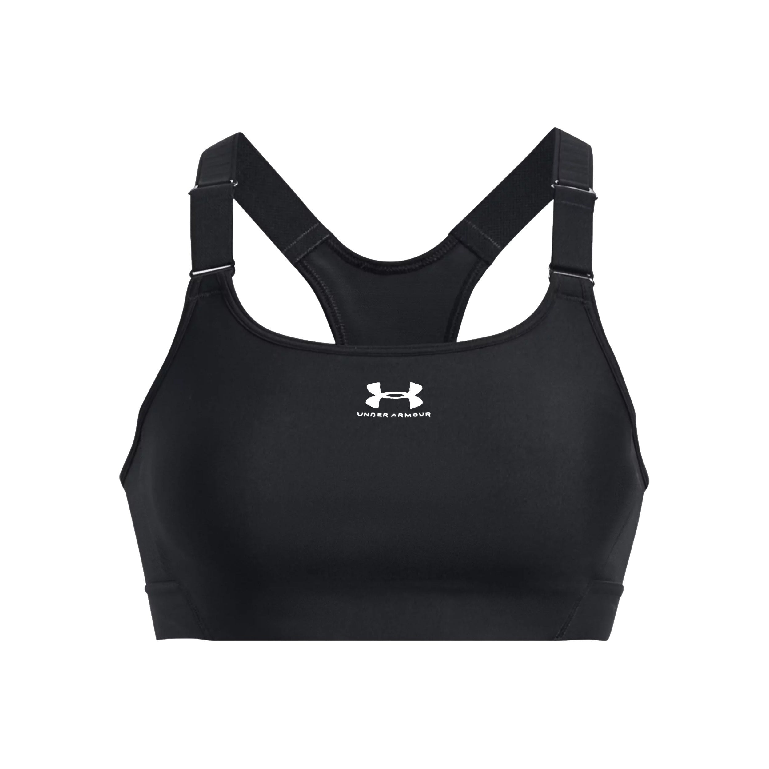 Under Armour Heatgear High Sport - Bh Damen Schwarz, Weiß