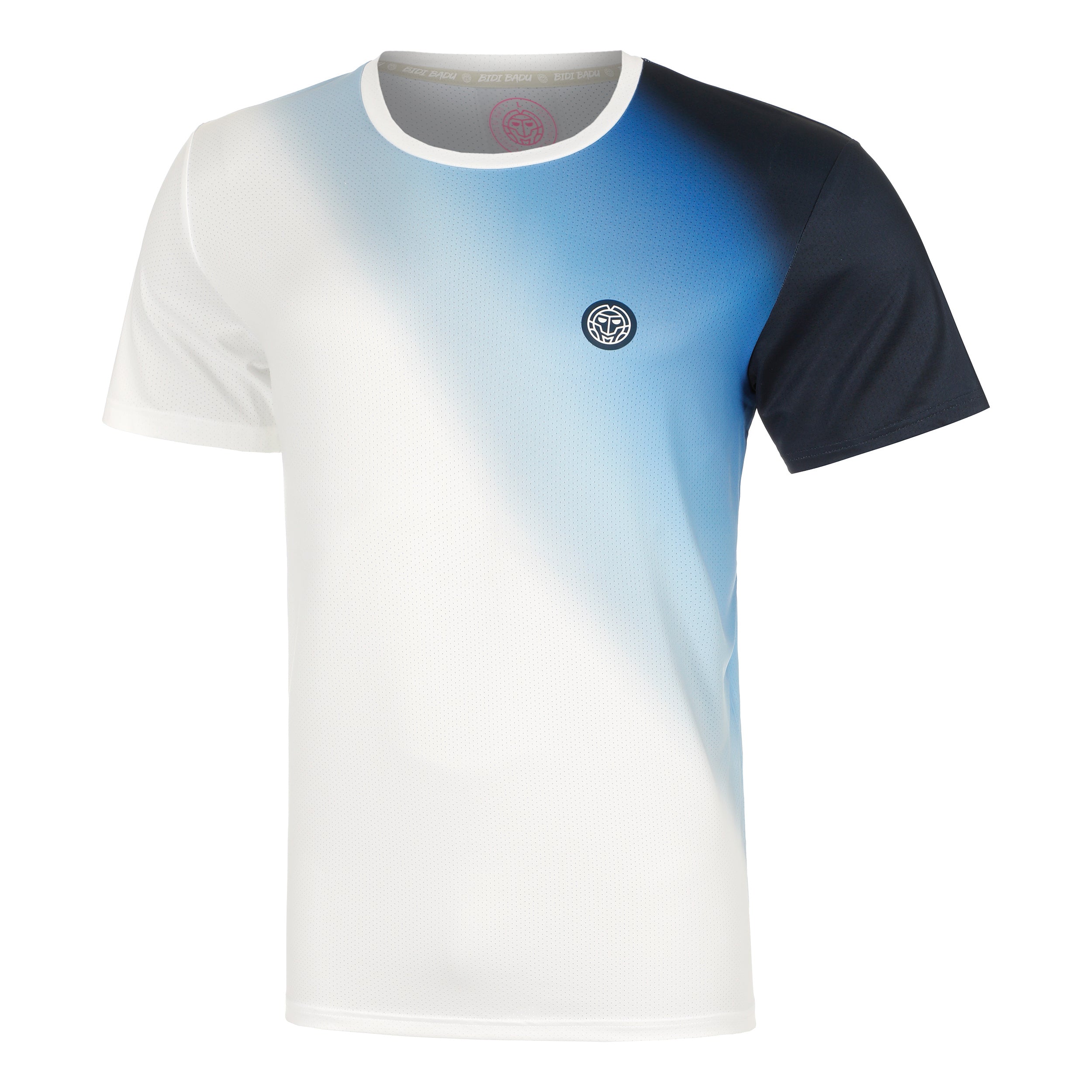 Bidi Badu Watercolour T - Shirt Herren Weiß, Blau