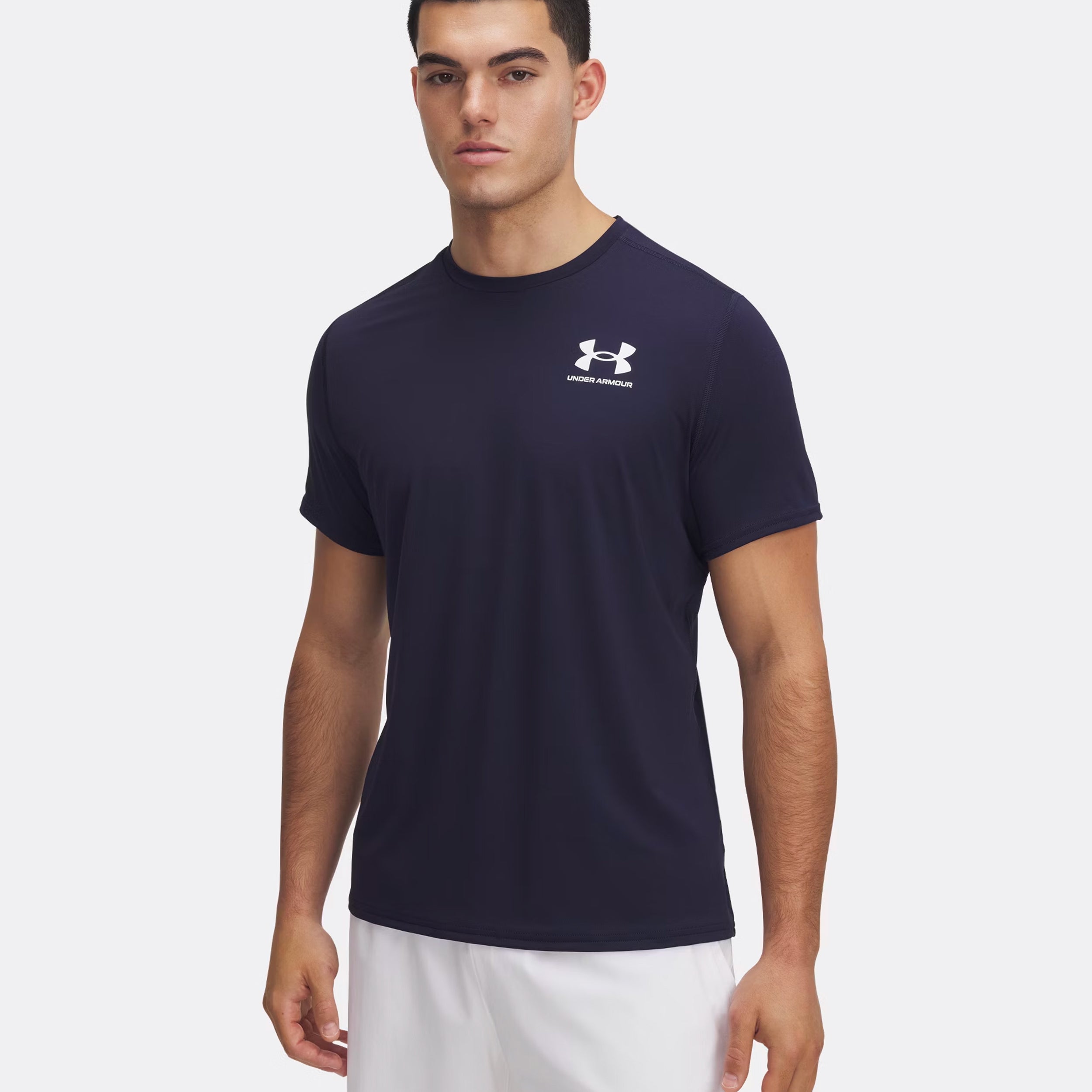 Under Armour Heatgear Fitted T - Shirt Herren Dunkelblau