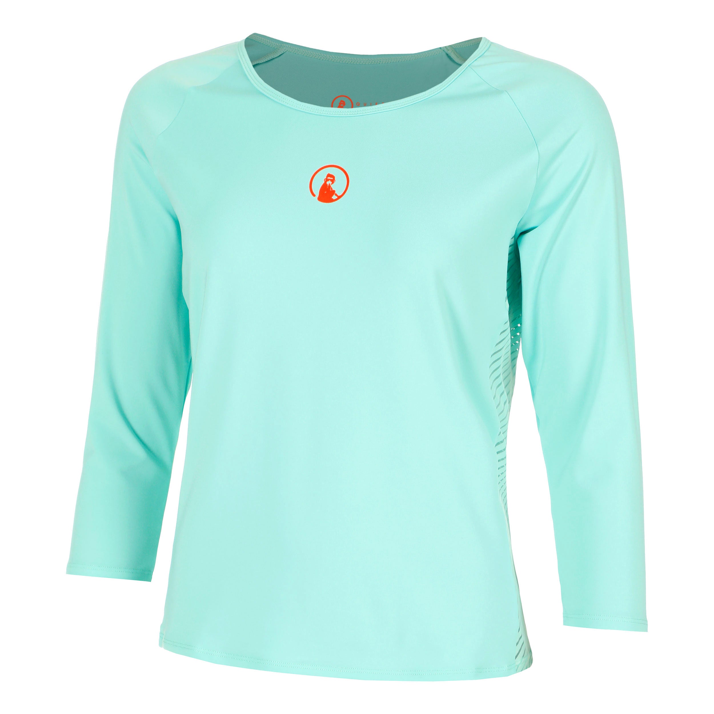 Quiet Please Wild Stripes Longsleeve Damen - Türkis, Rot
