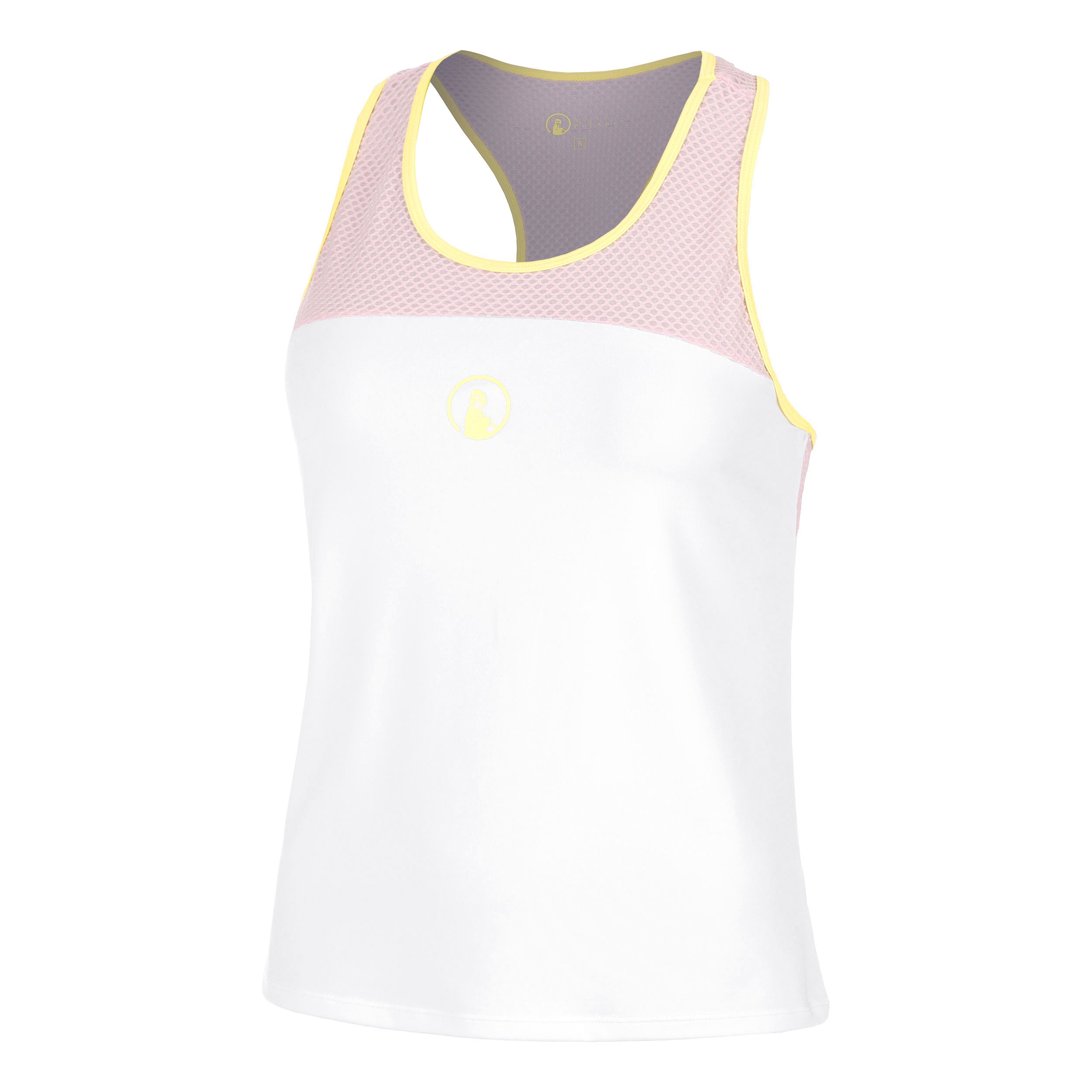 Quiet Please Mind Racerback Tank - Top Mädchen Flieder, Weiß