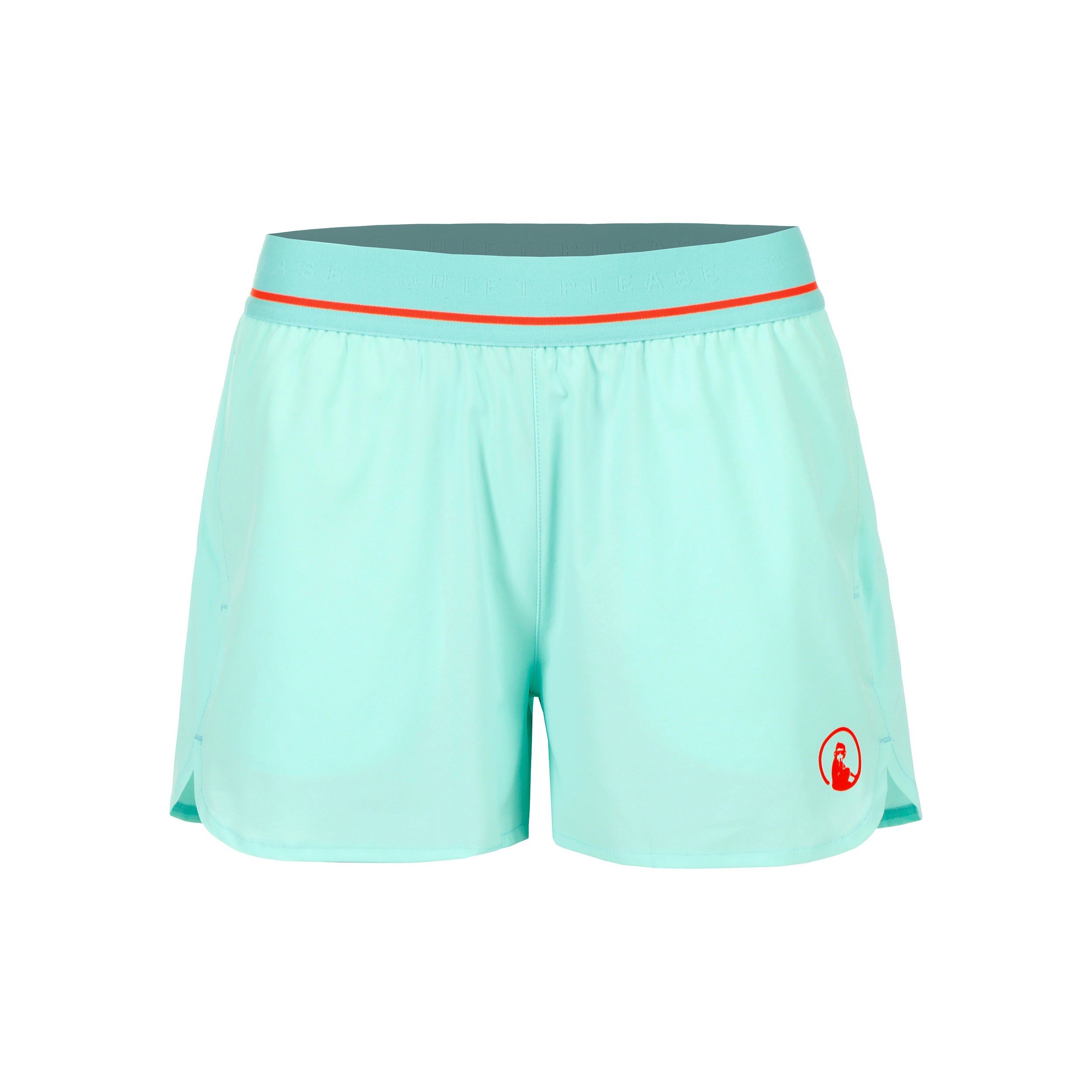 Quiet Please Wild Match 2in1 Shorts Damen - Türkis, Rot