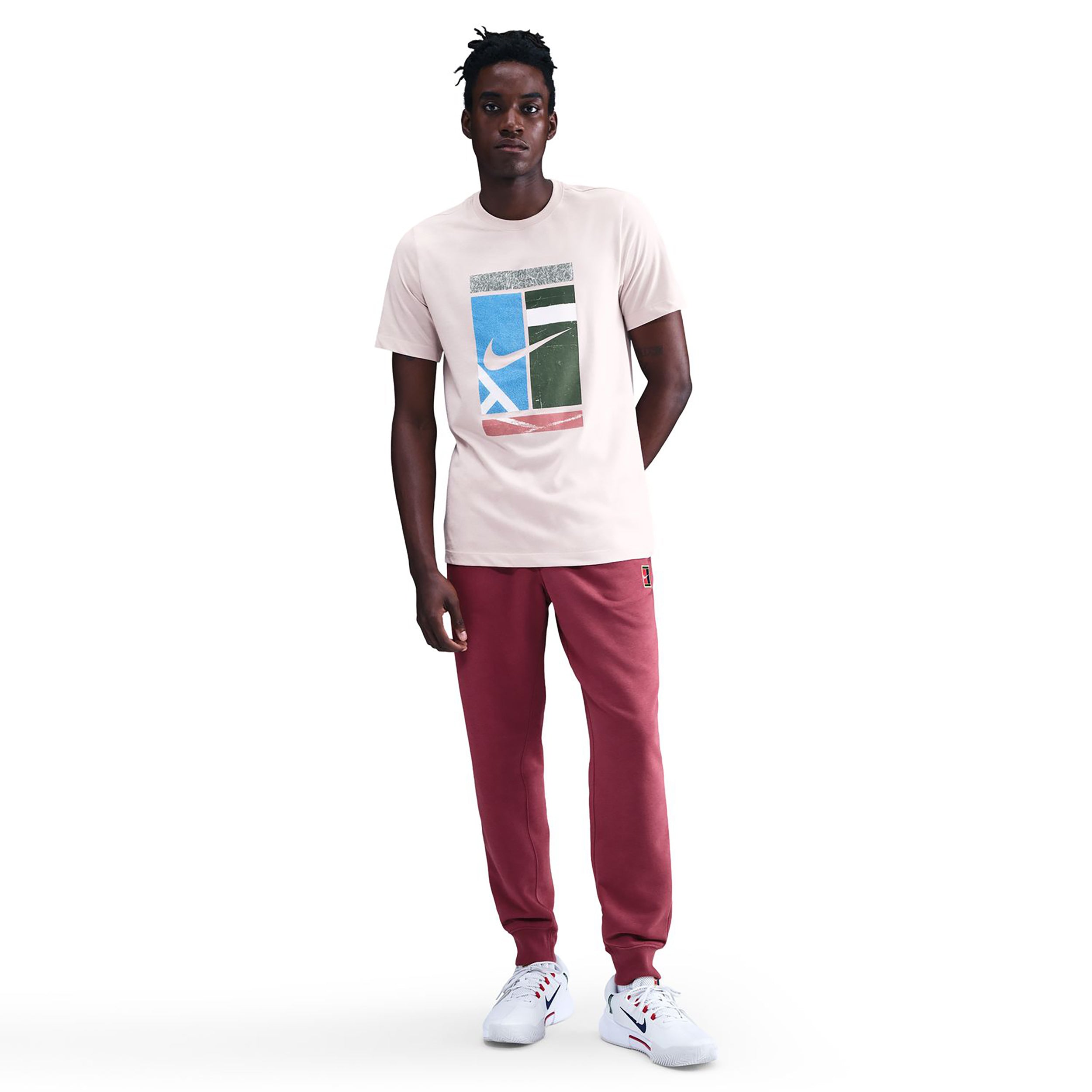 Nike Court Dri - Fit Tee T Shirt Herren Altrosa