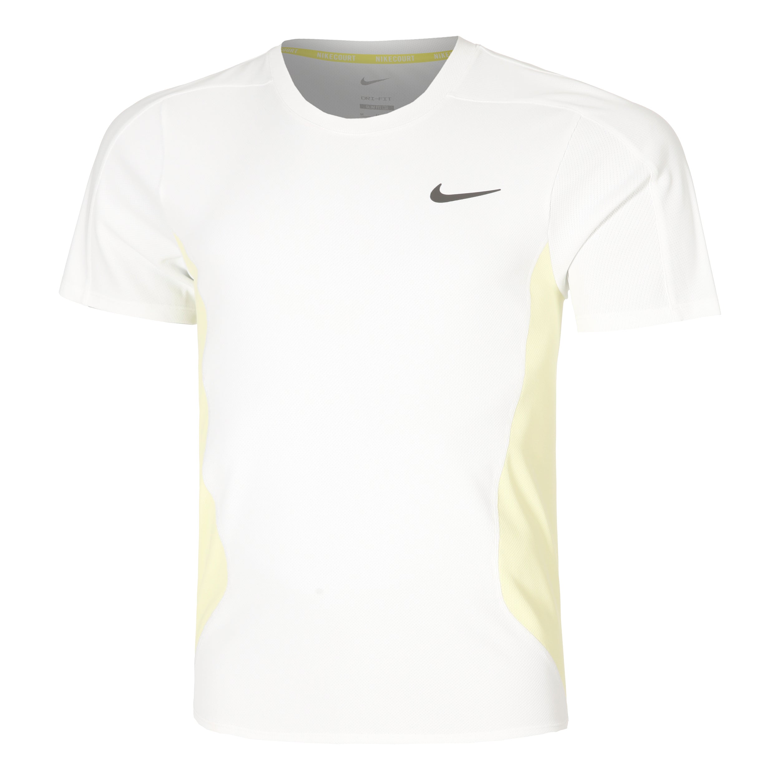 Nike Court Dri - Fit Advantage Slam T Shirt Herren Weiß, Limette