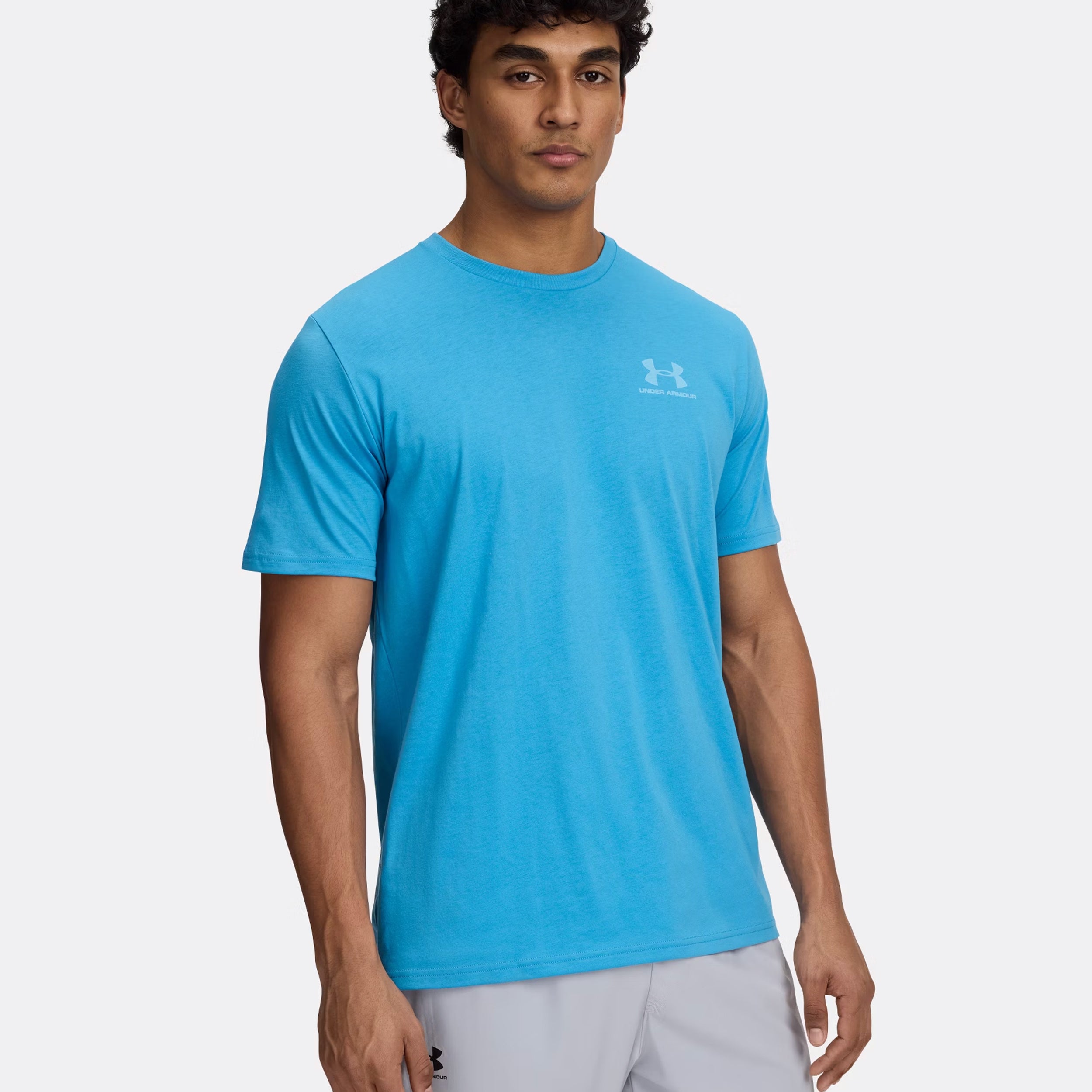 Under Armour Sportstyle T - Shirt Herren Türkis, Weiß
