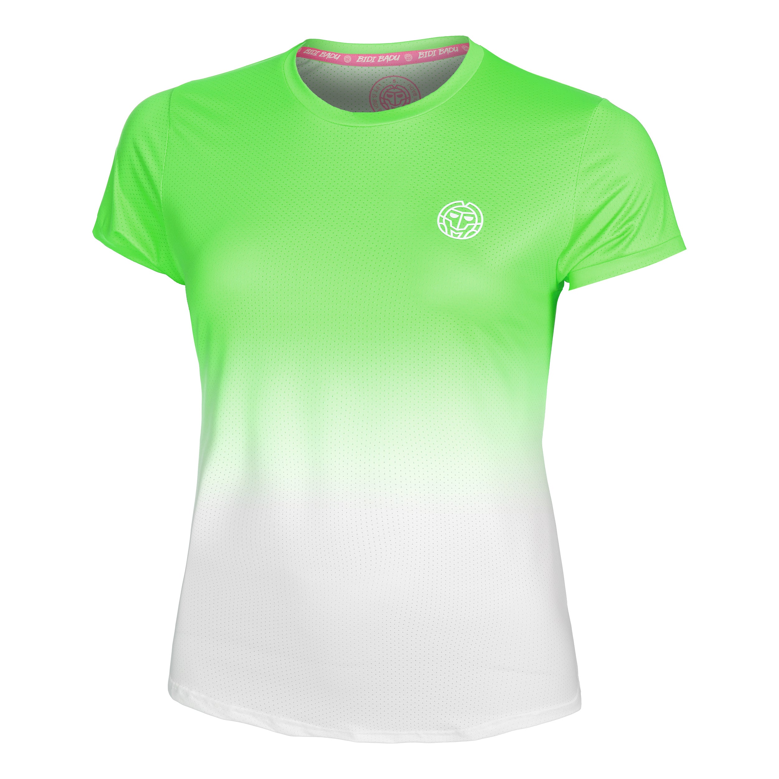 Bidi Badu Crew Gradiant T - Shirt Damen Neongrün, Weiß