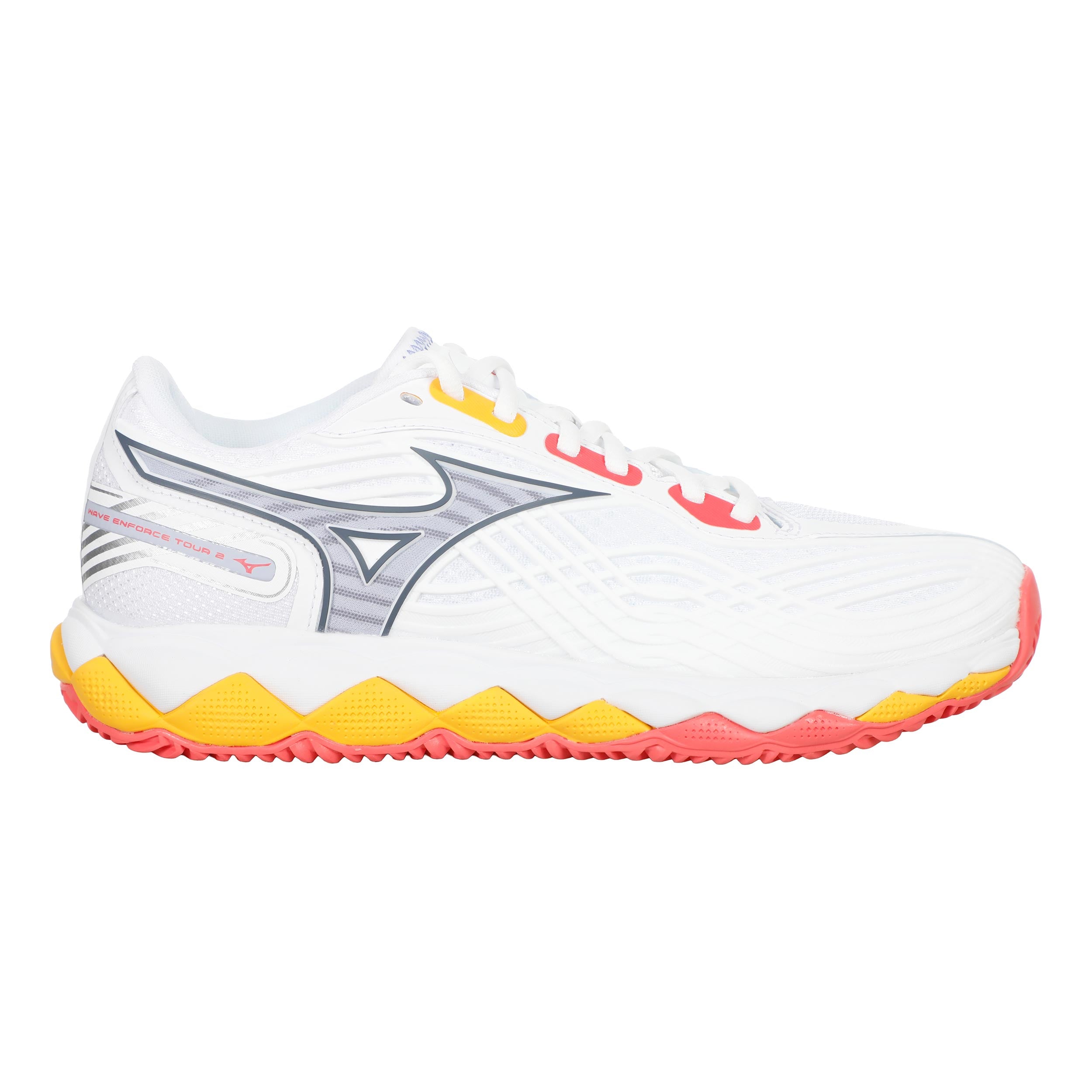 Mizuno Wave Enforce Tour 2 Sandplatzschuh Damen - Weiß, Hellblau