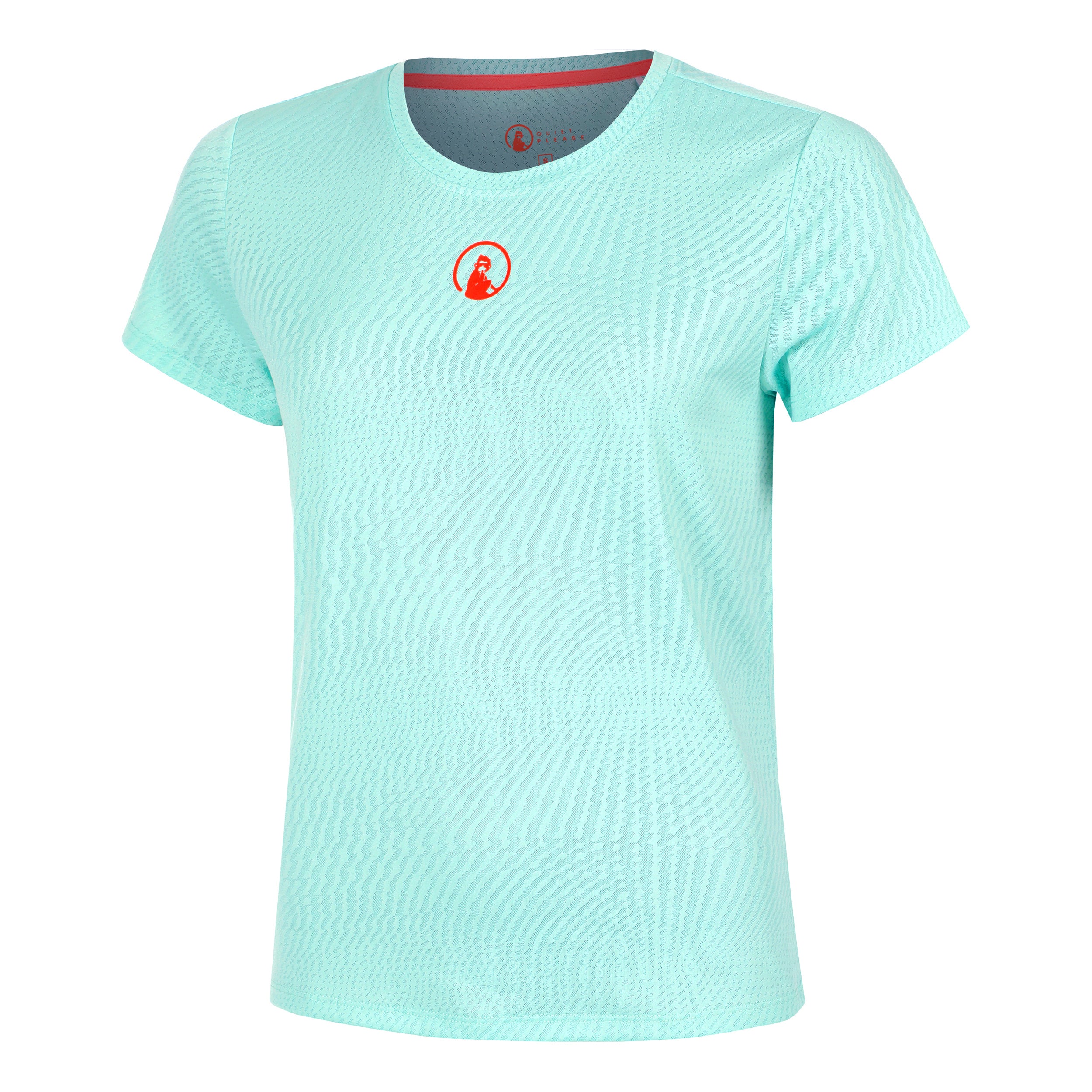 Quiet Please Wild Spin T - Shirt Damen Türkis, Rot