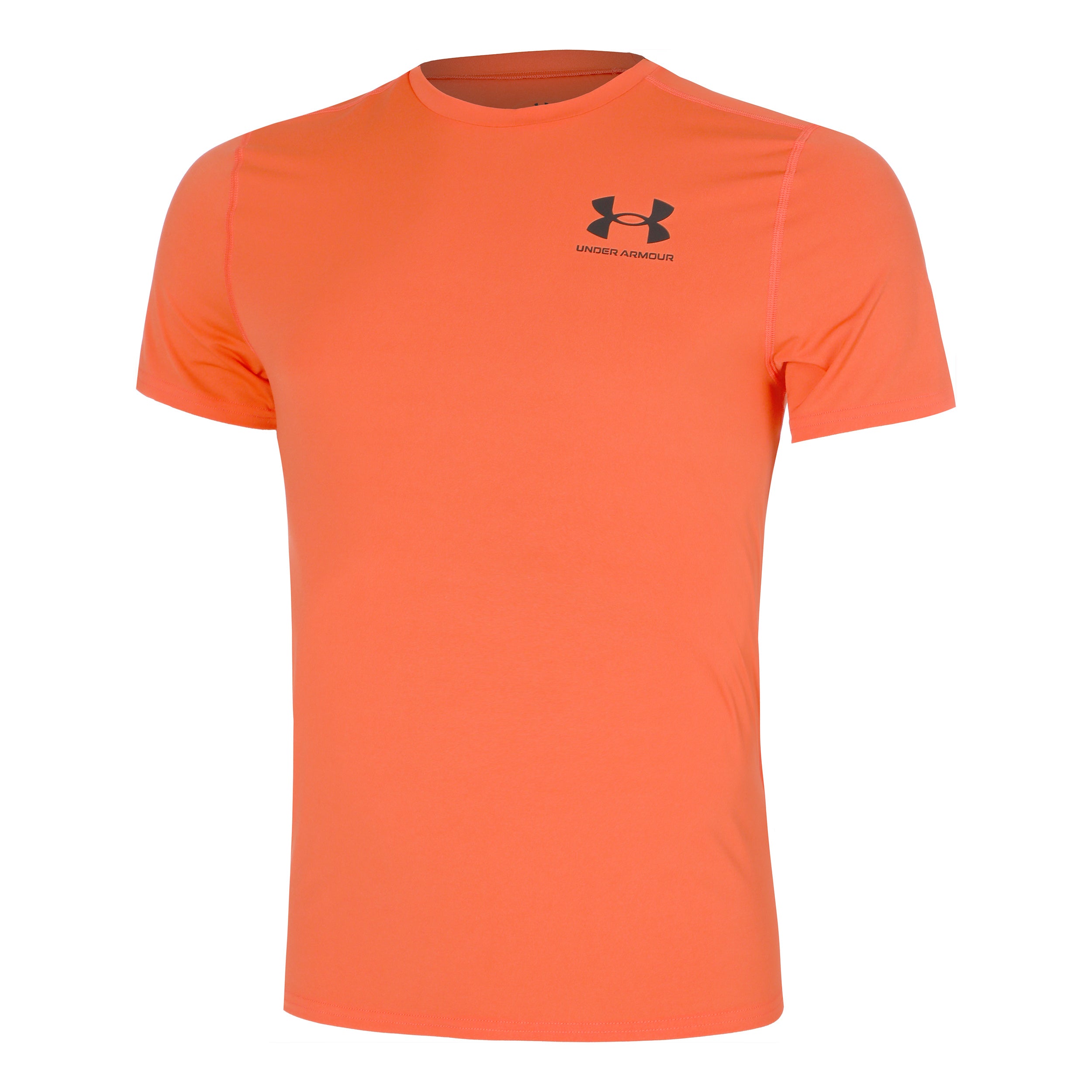 Under Armour Heatgear Fitted T - Shirt Herren Orange