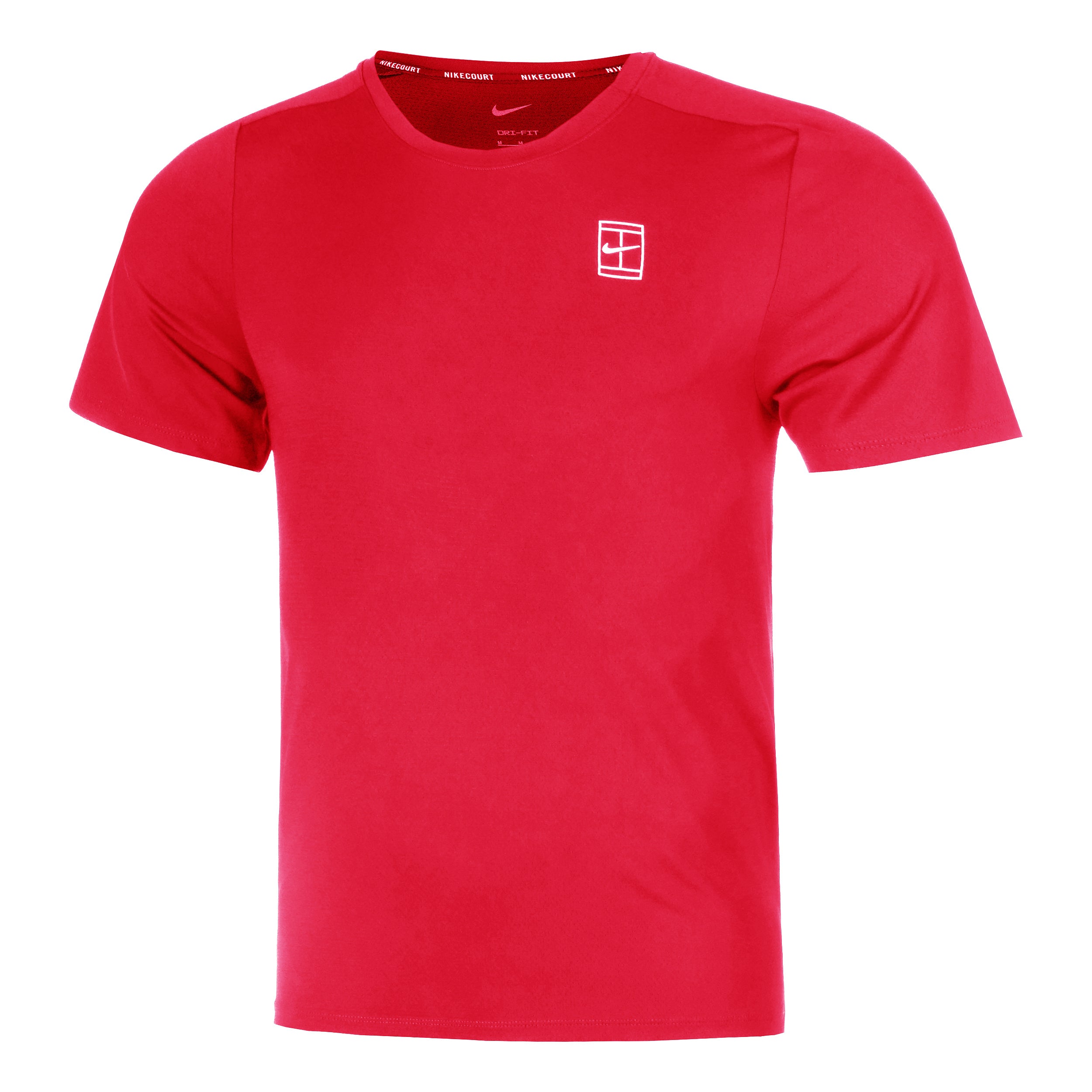 Nike Court Dri - Fit Advantage T Shirt Herren Rot, Weiß