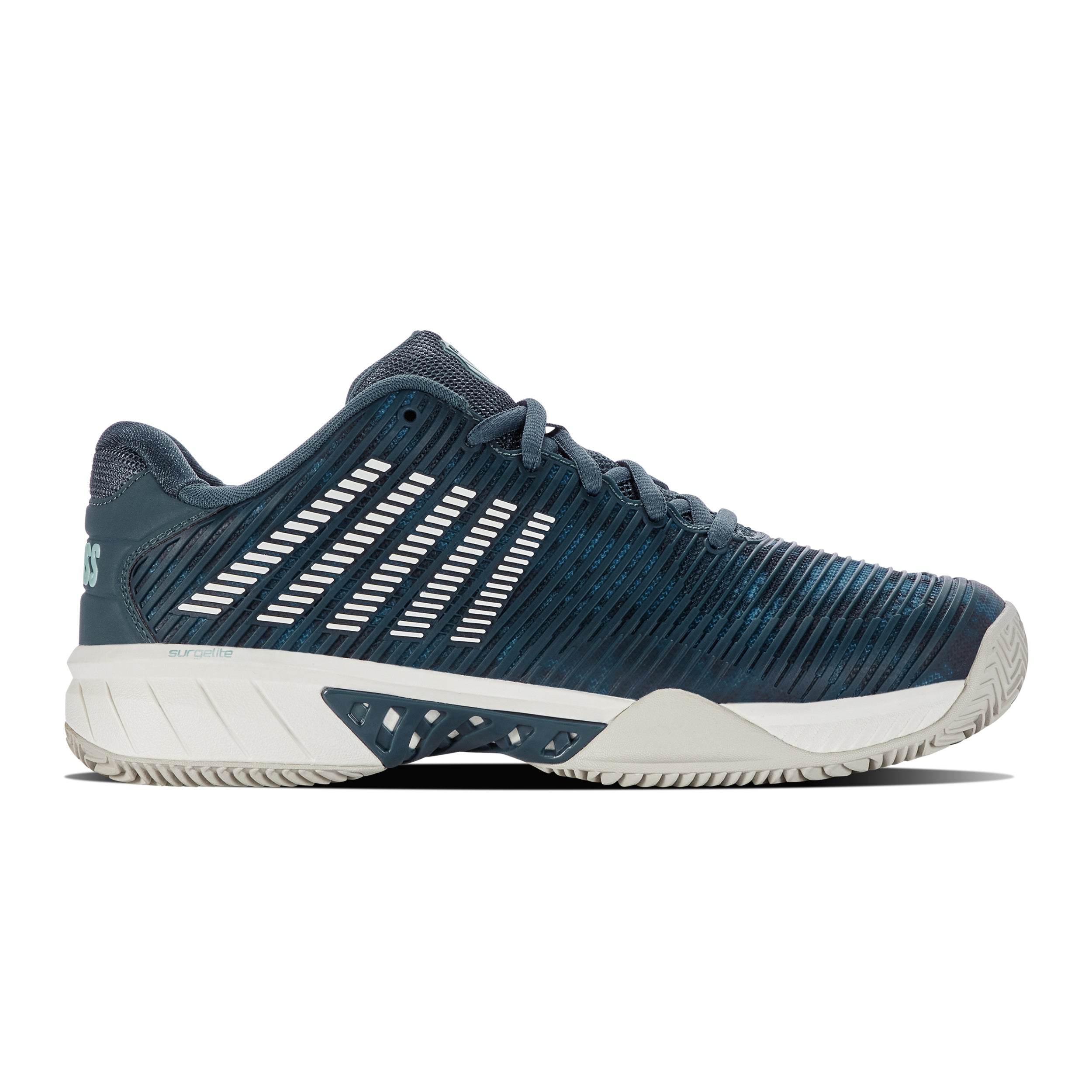 K - Swiss Hypercourt Express 2 Sandplatzschuh Herren Petrol, Hellgrau