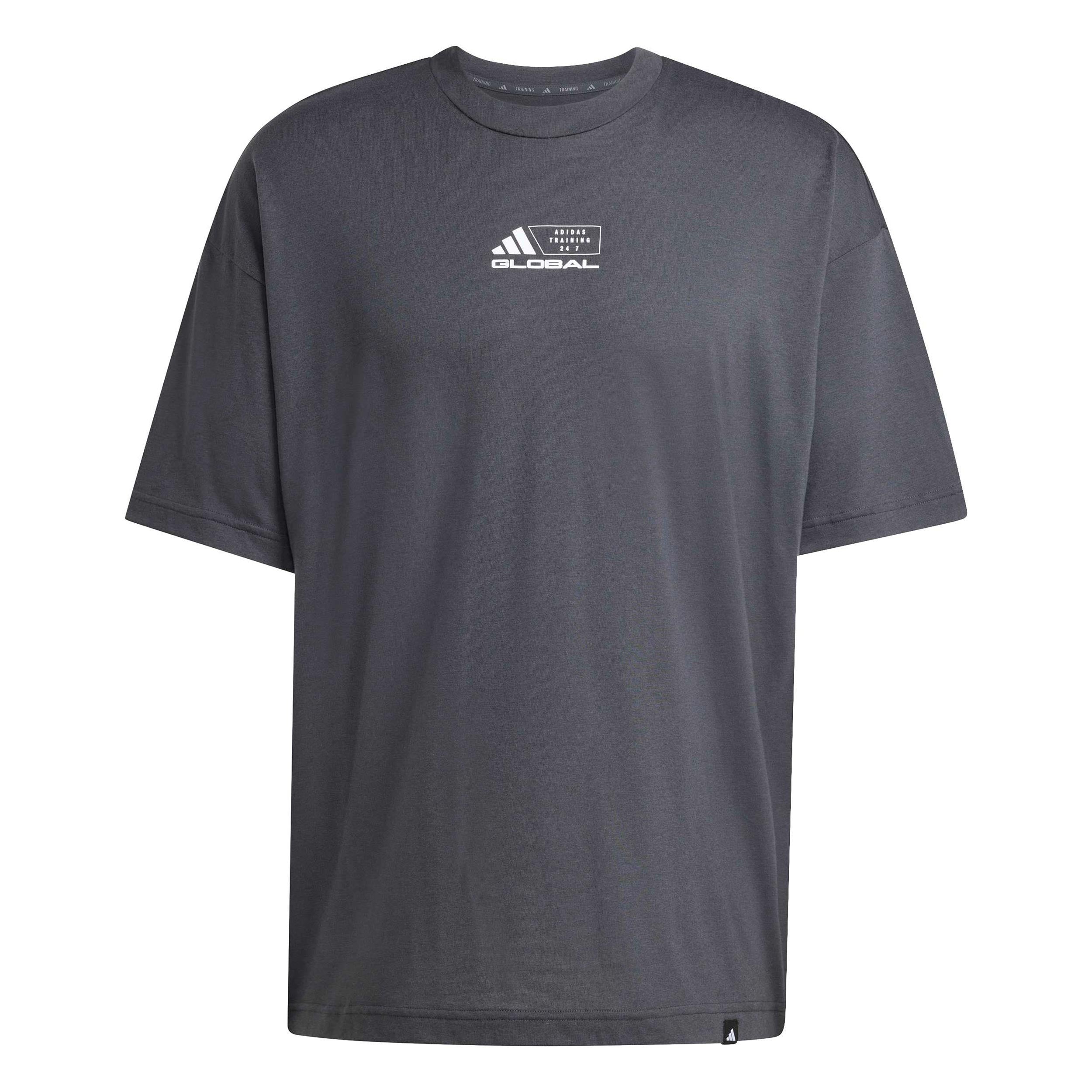 Adidas Gfx Glob T - Shirt Herren Dunkelgrau