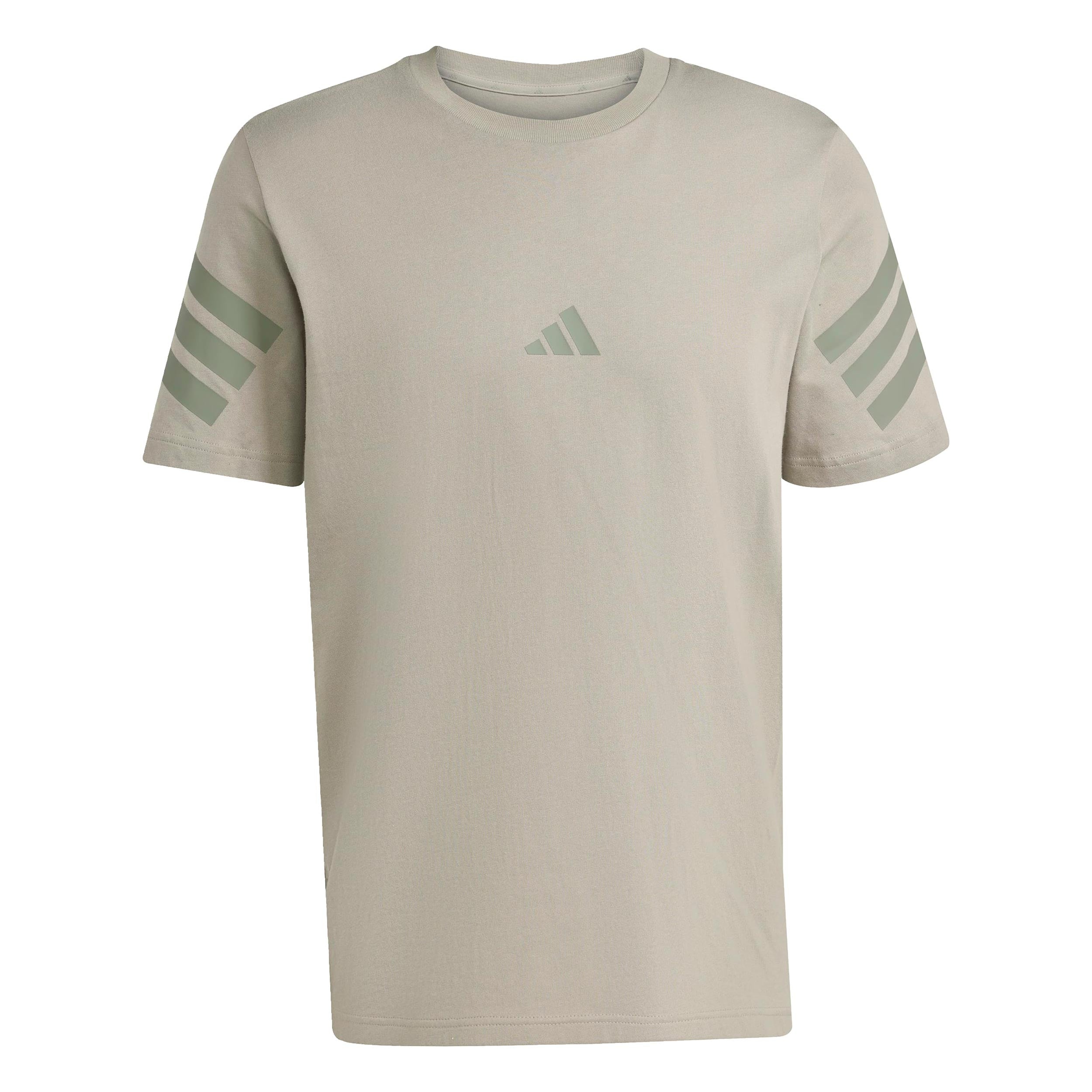 Adidas 3stripes Regular T - Shirt Herren Beige