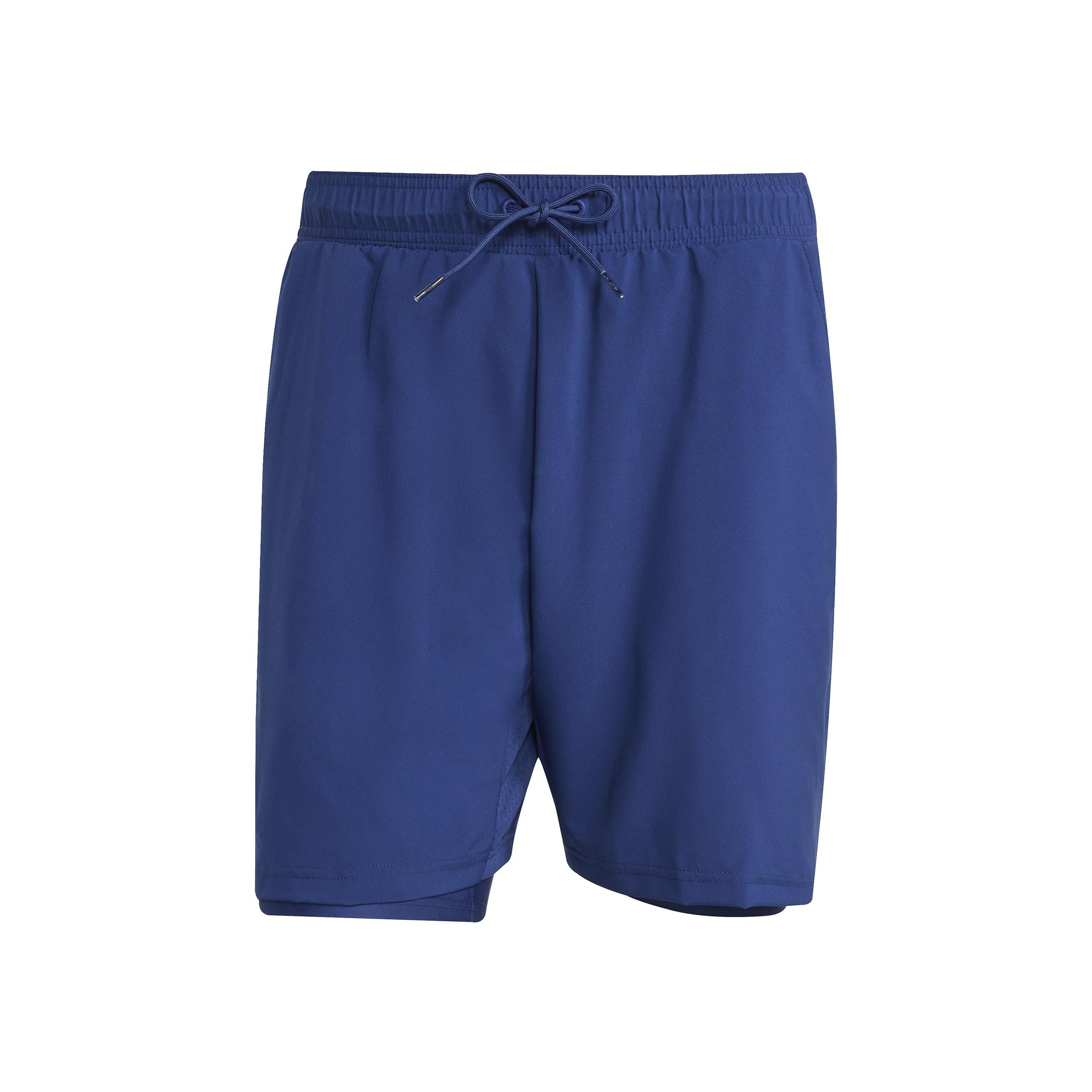 Adidas Club 2in1 7in Shorts Herren - Dunkelblau
