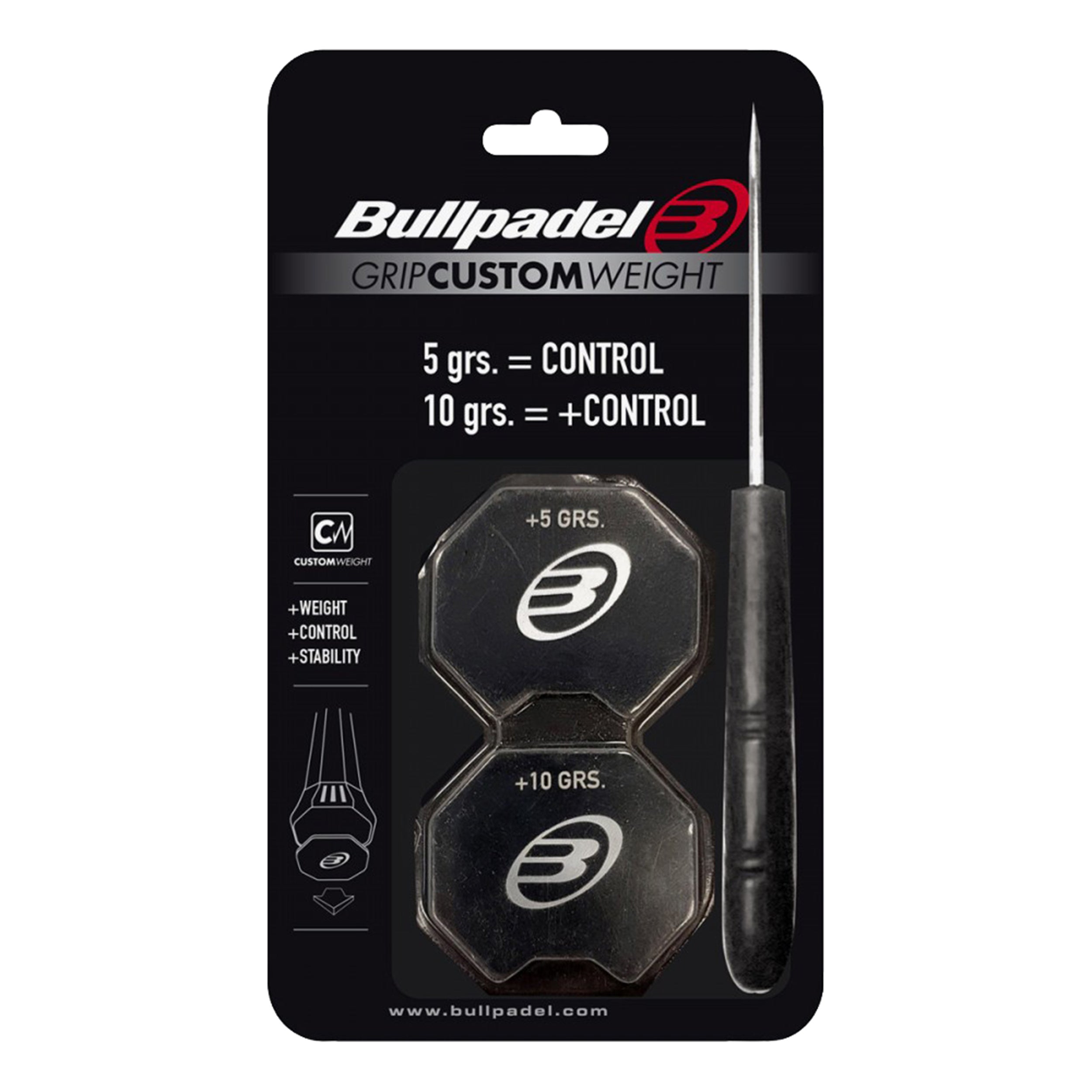 Bullpadel Grip Custom 5/10 Gr Bleiband - Schwarz