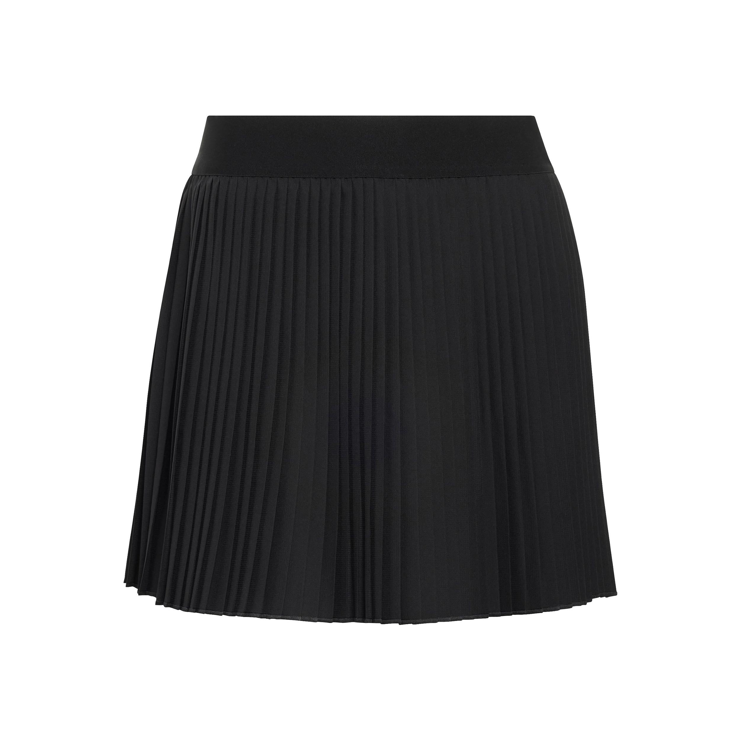 Adidas Club Pleated Long Rock Damen - Schwarz