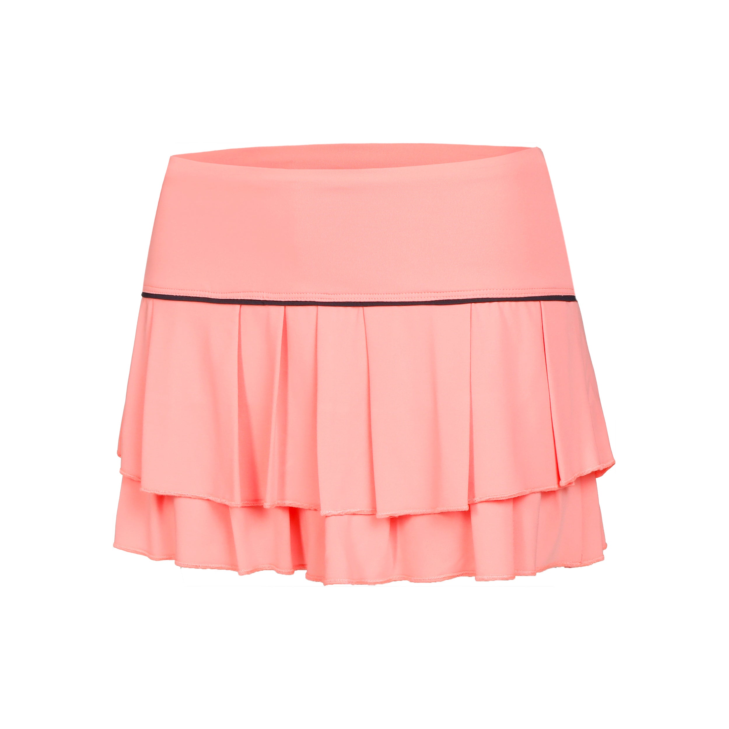 Lucky In Love Pleat Tier With Piping Rock Damen - Apricot, Schwarz