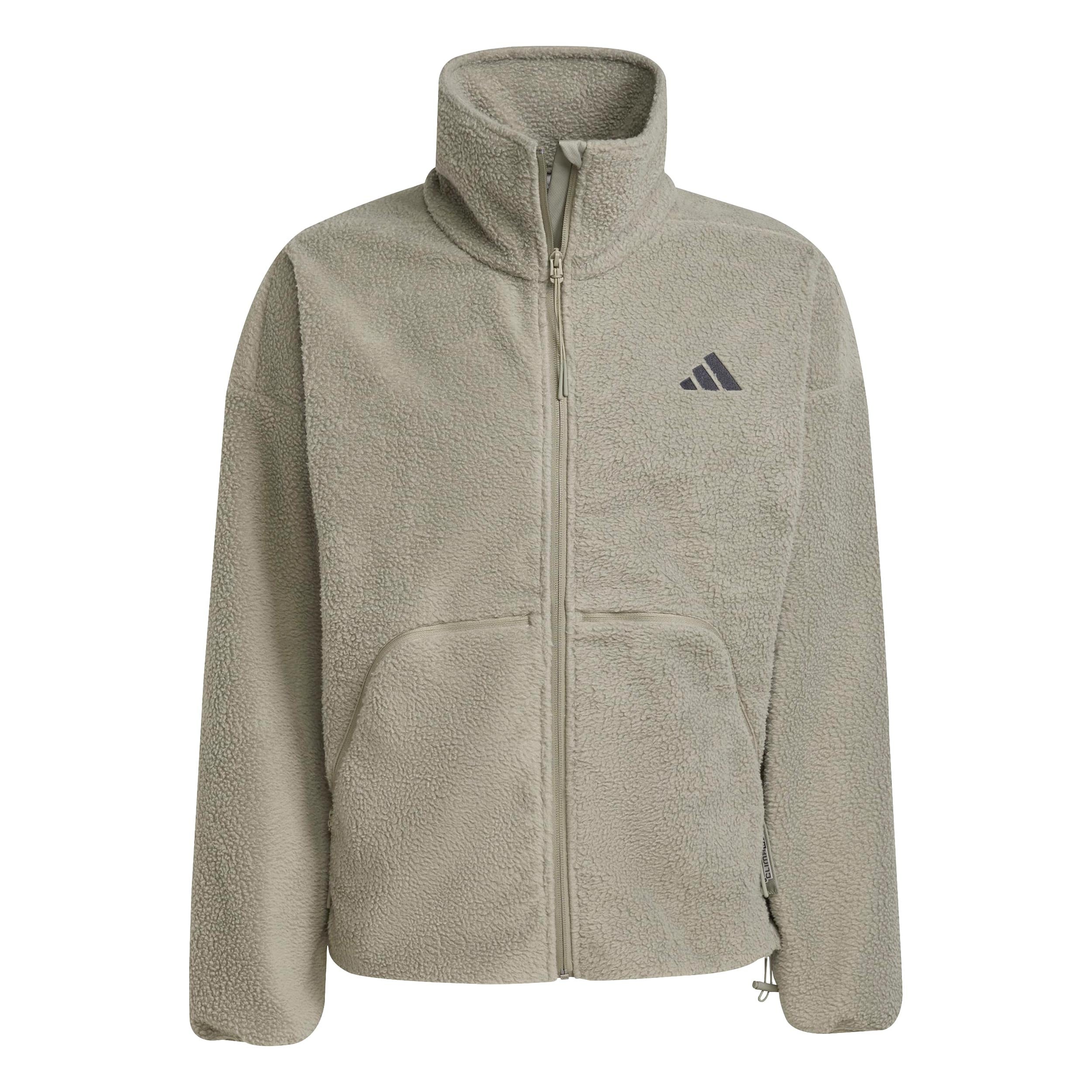 Adidas Fleece Full - Zip Trainingsjacke Herren Beige