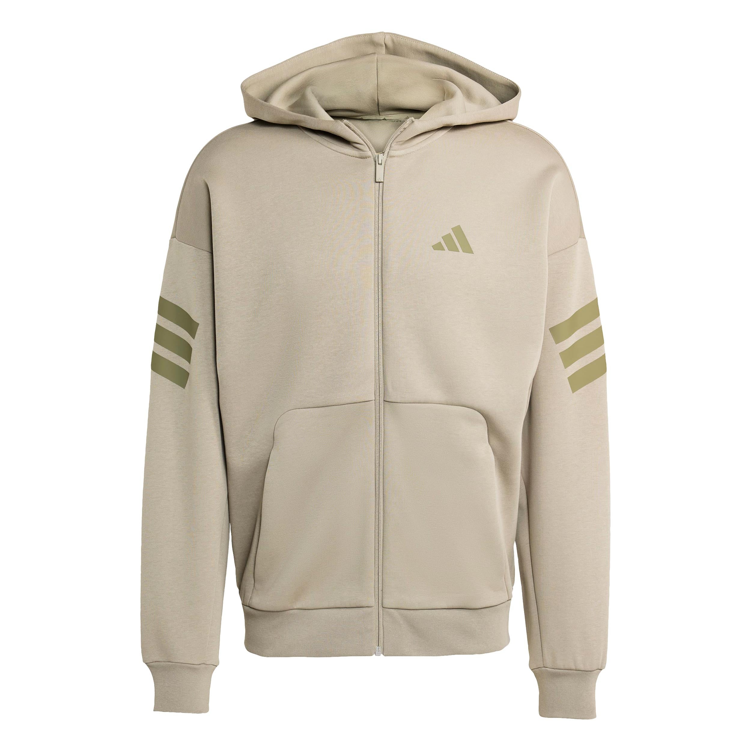 Adidas 3stripes Full - Zip Trainingsjacke Herren Beige