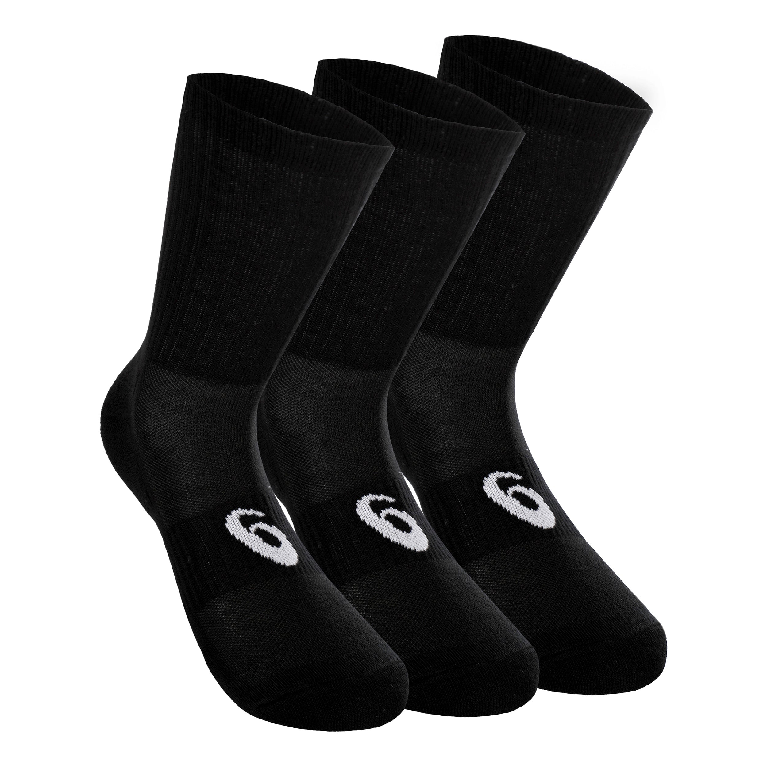 Asics Crew Sportsocken 3er Pack - Schwarz, Weiß
