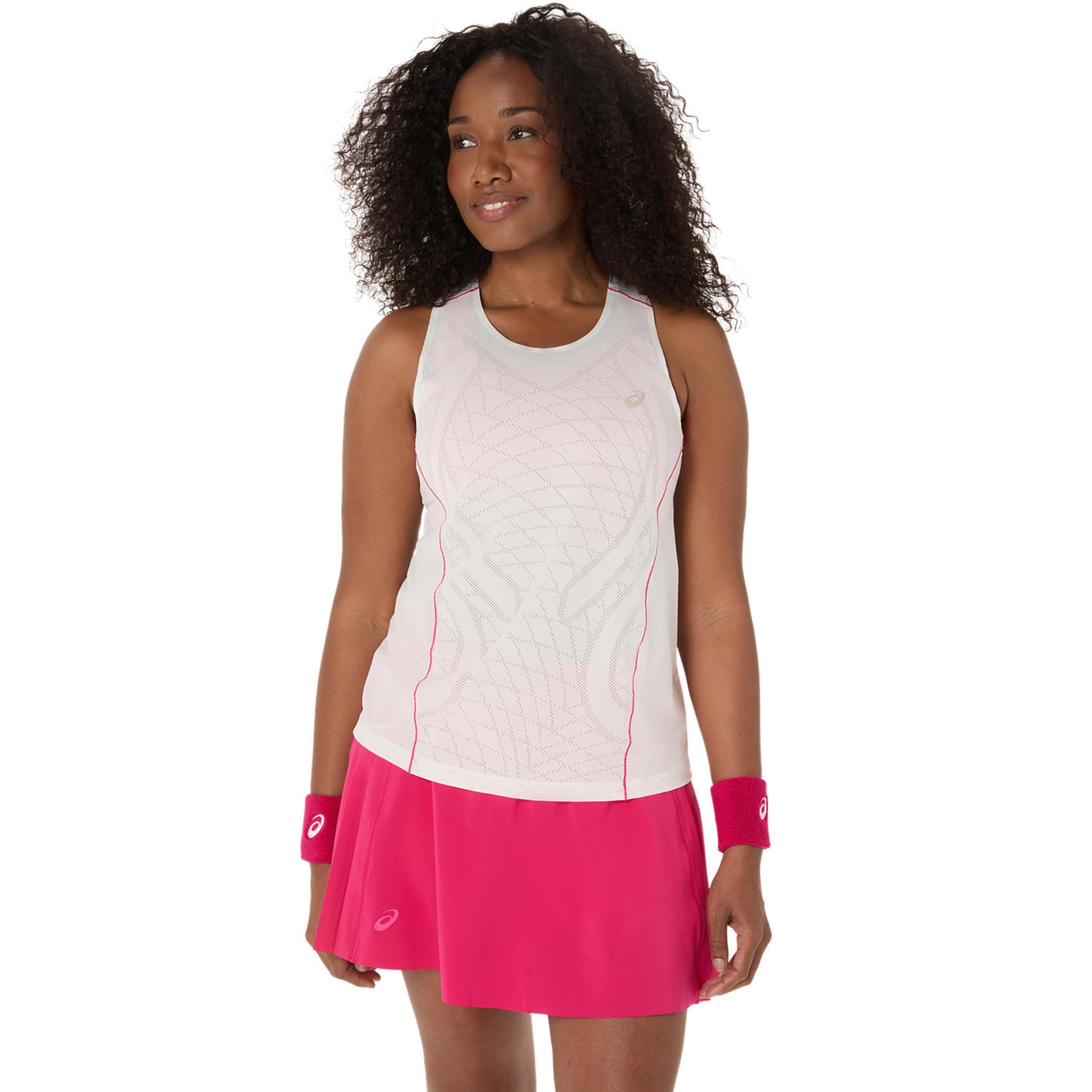 Asics Match Actibreeze Tank - Top Damen Creme