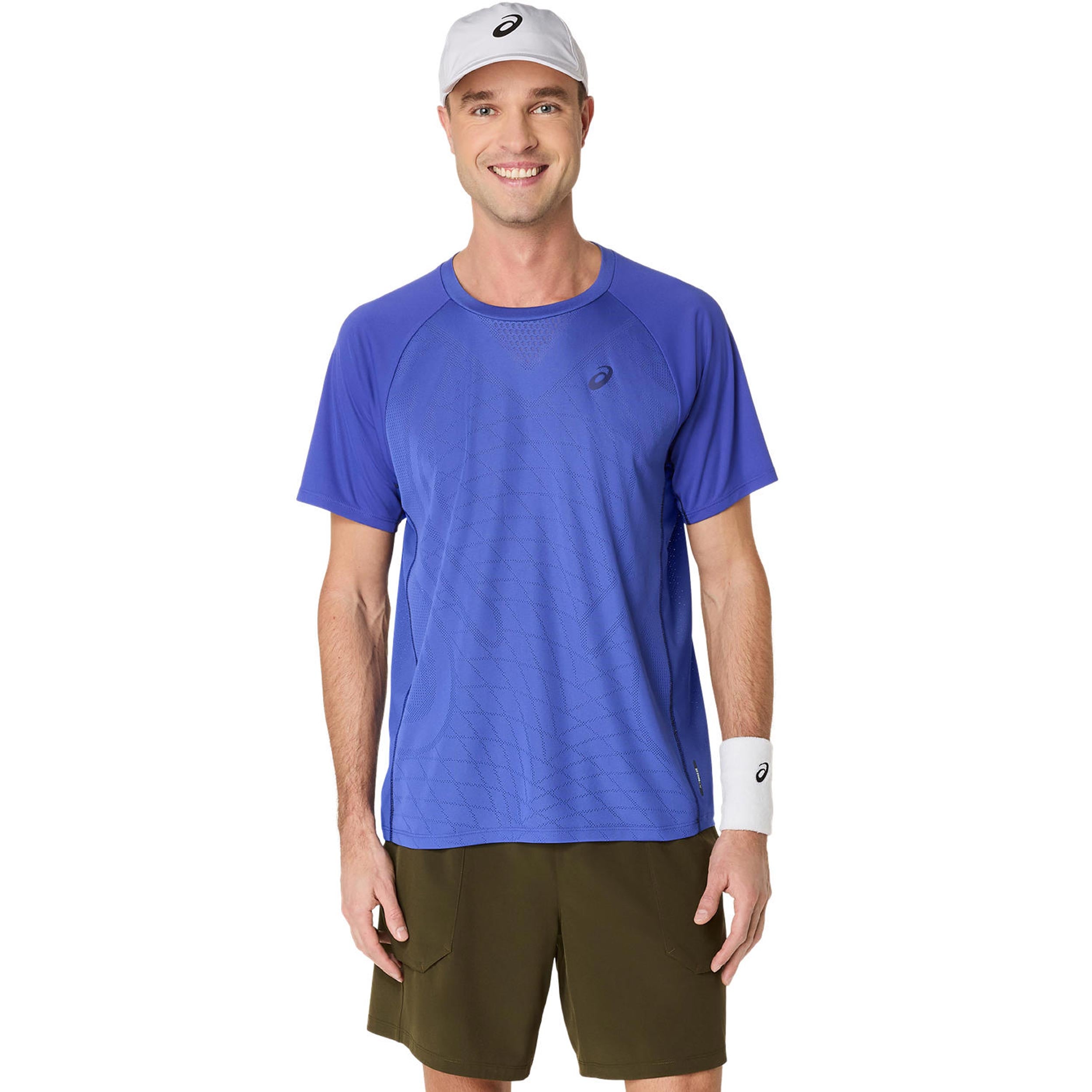 Asics Match Actibreeze T - Shirt Herren Blau
