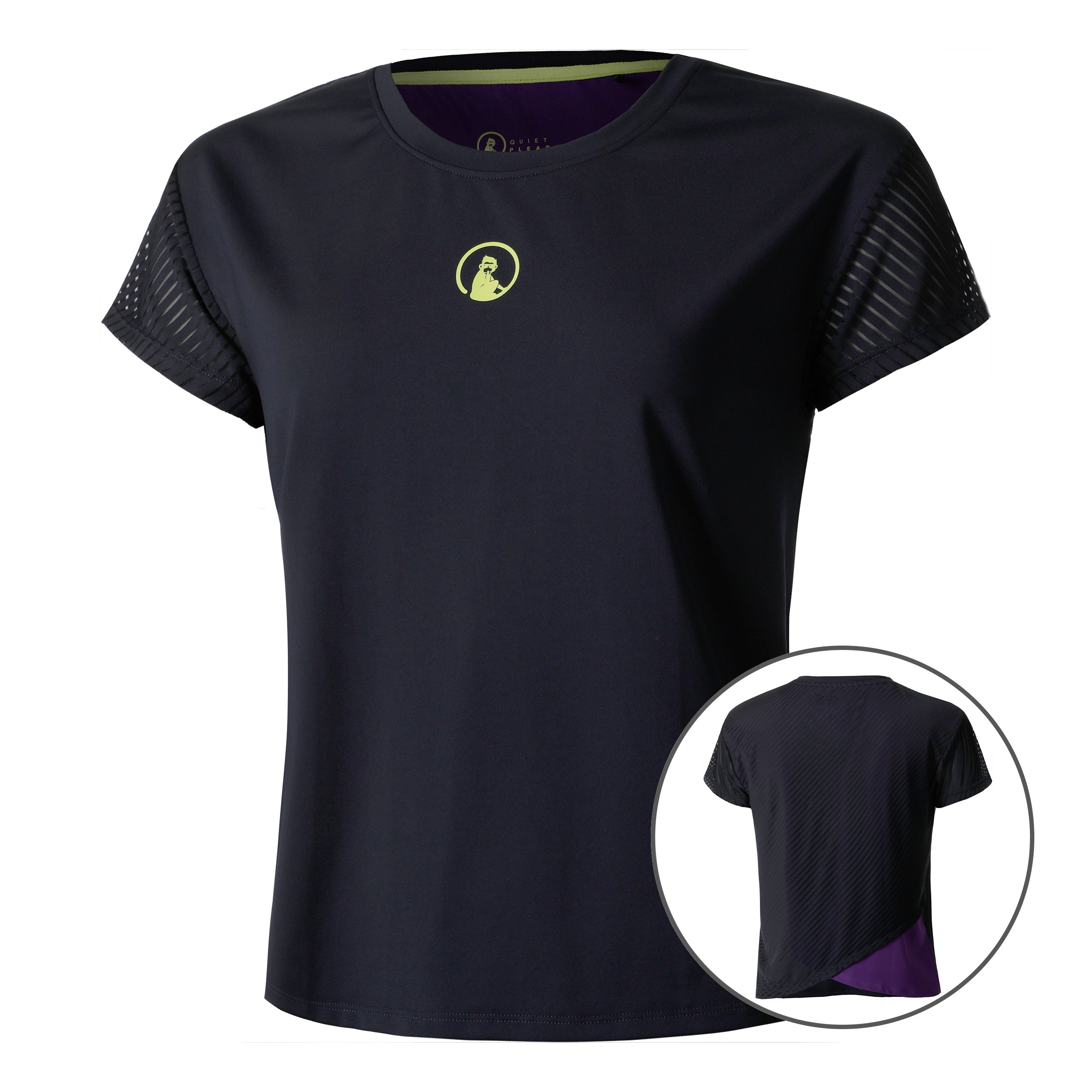 Quiet Please Perspectives Cross T - Shirt Damen Dunkelblau