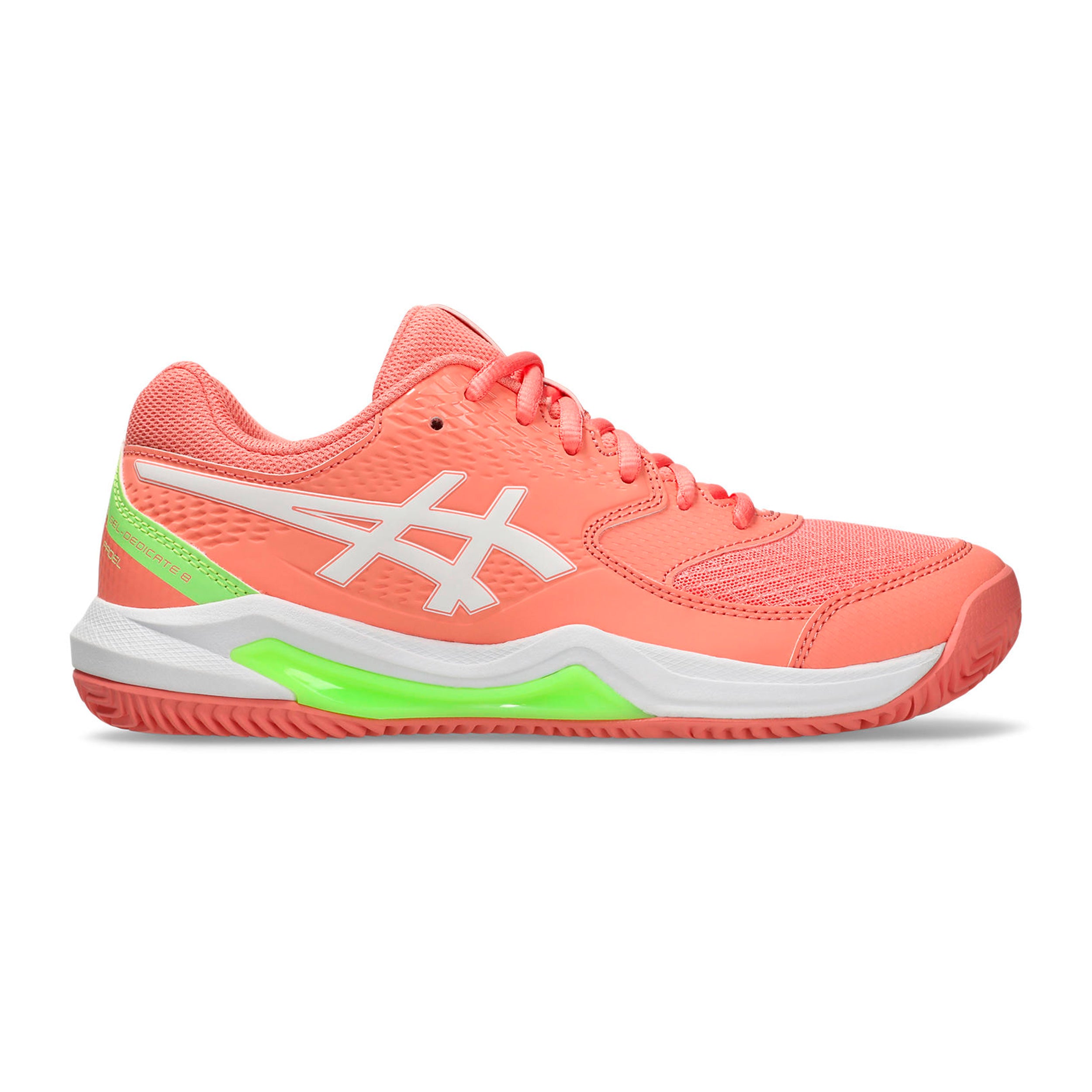 Asics Gel - Dedicate 8 Padel Padelschuh Damen Koralle, Weiß