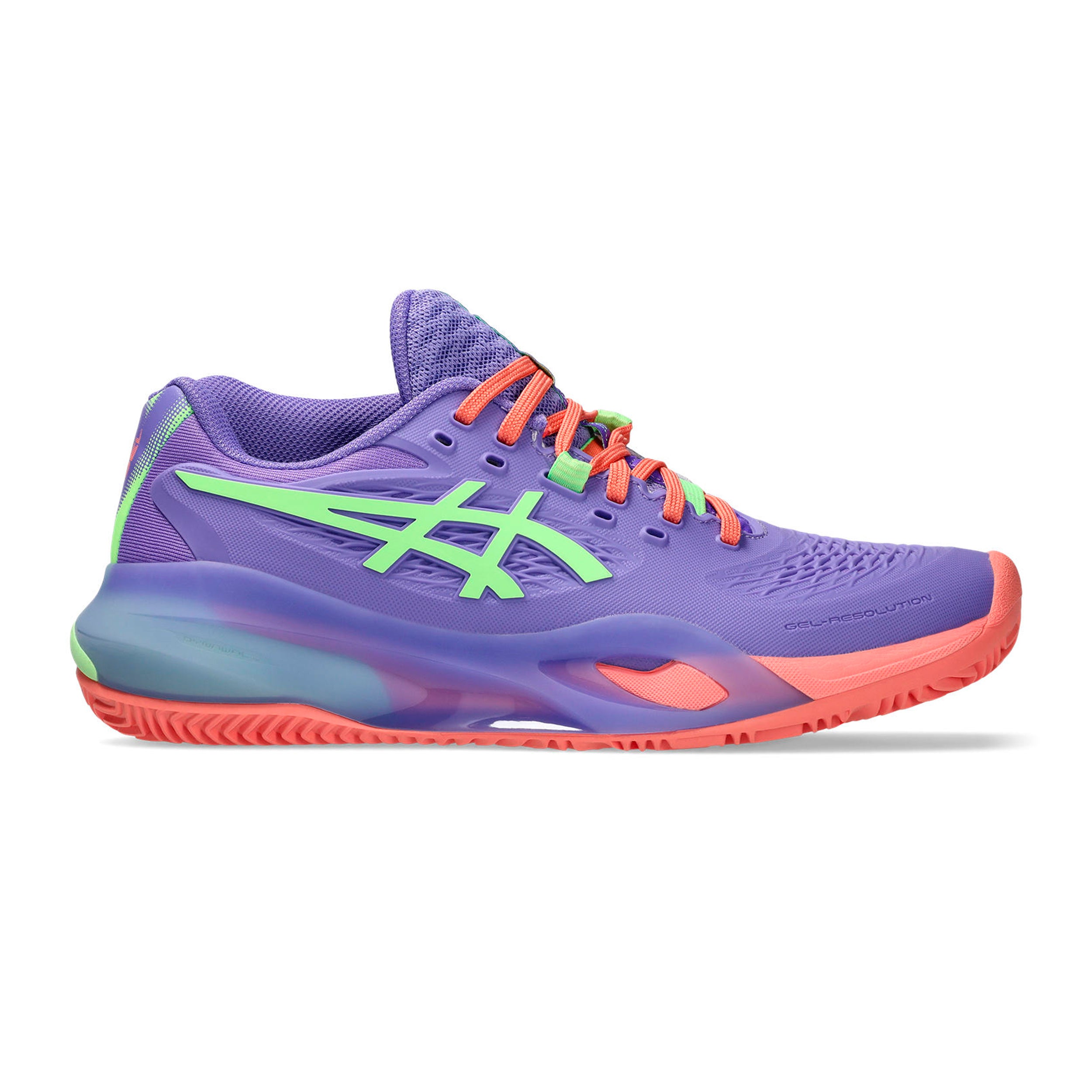 Asics Gel - Resolution X Padel Padelschuh Damen Lila, Koralle