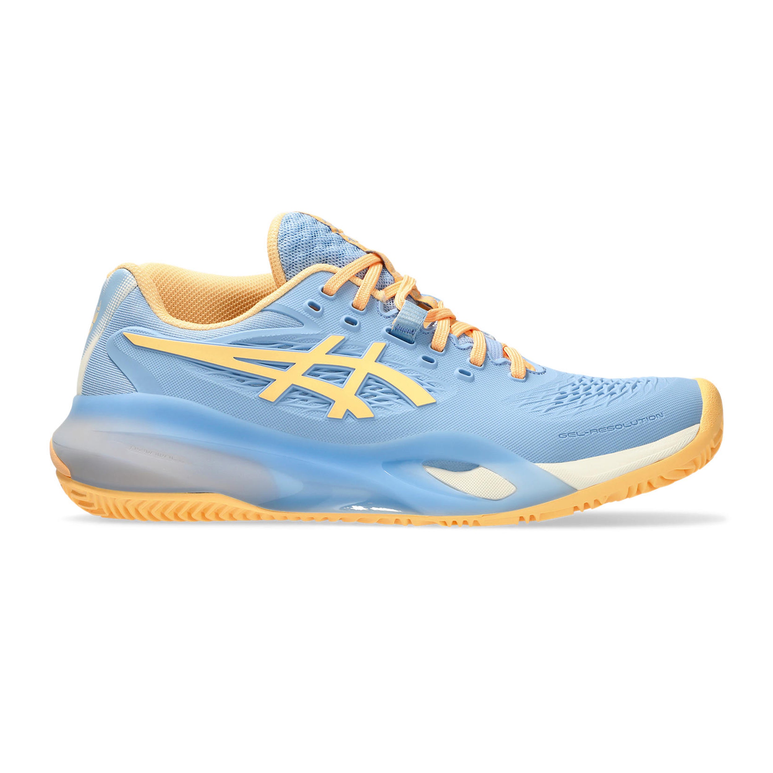 Asics Gel - Resolution X Padelschuh Damen Blaugrau, Orange