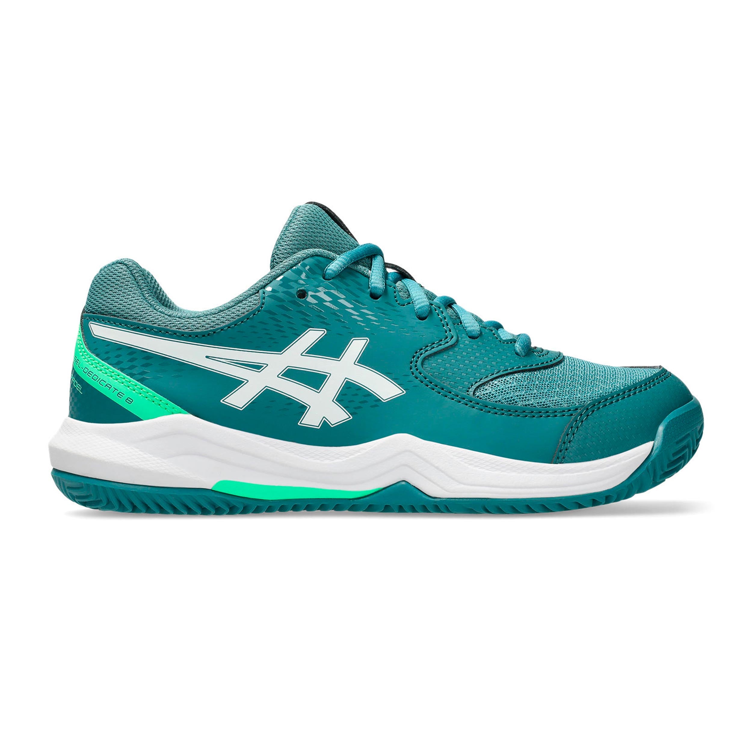 Asics Gel - Dedicate 8 Padel Gs Padelschuh Kinder Petrol, Weiß