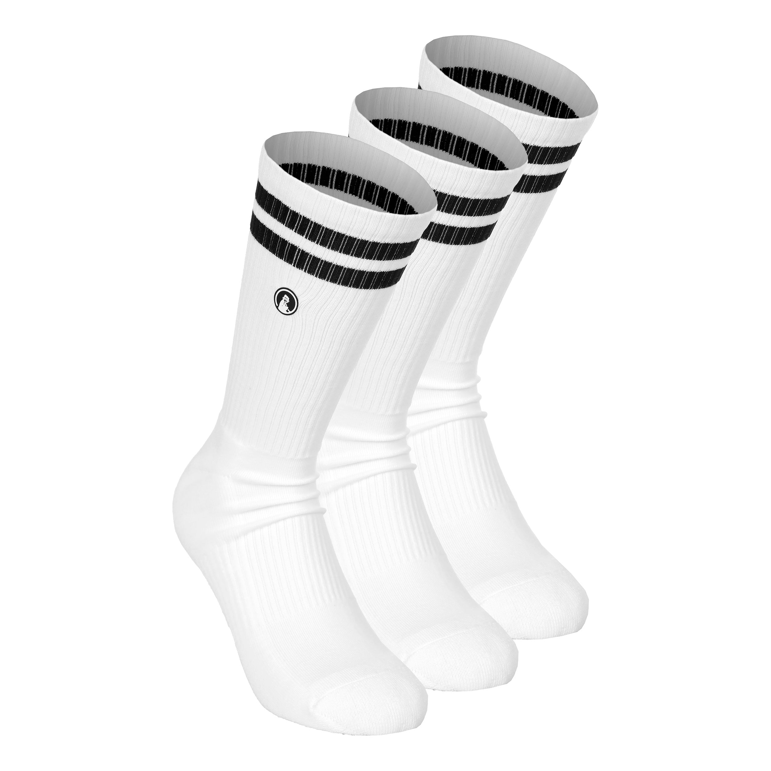 Quiet Please College Tennissocken 3er Pack - Weiß