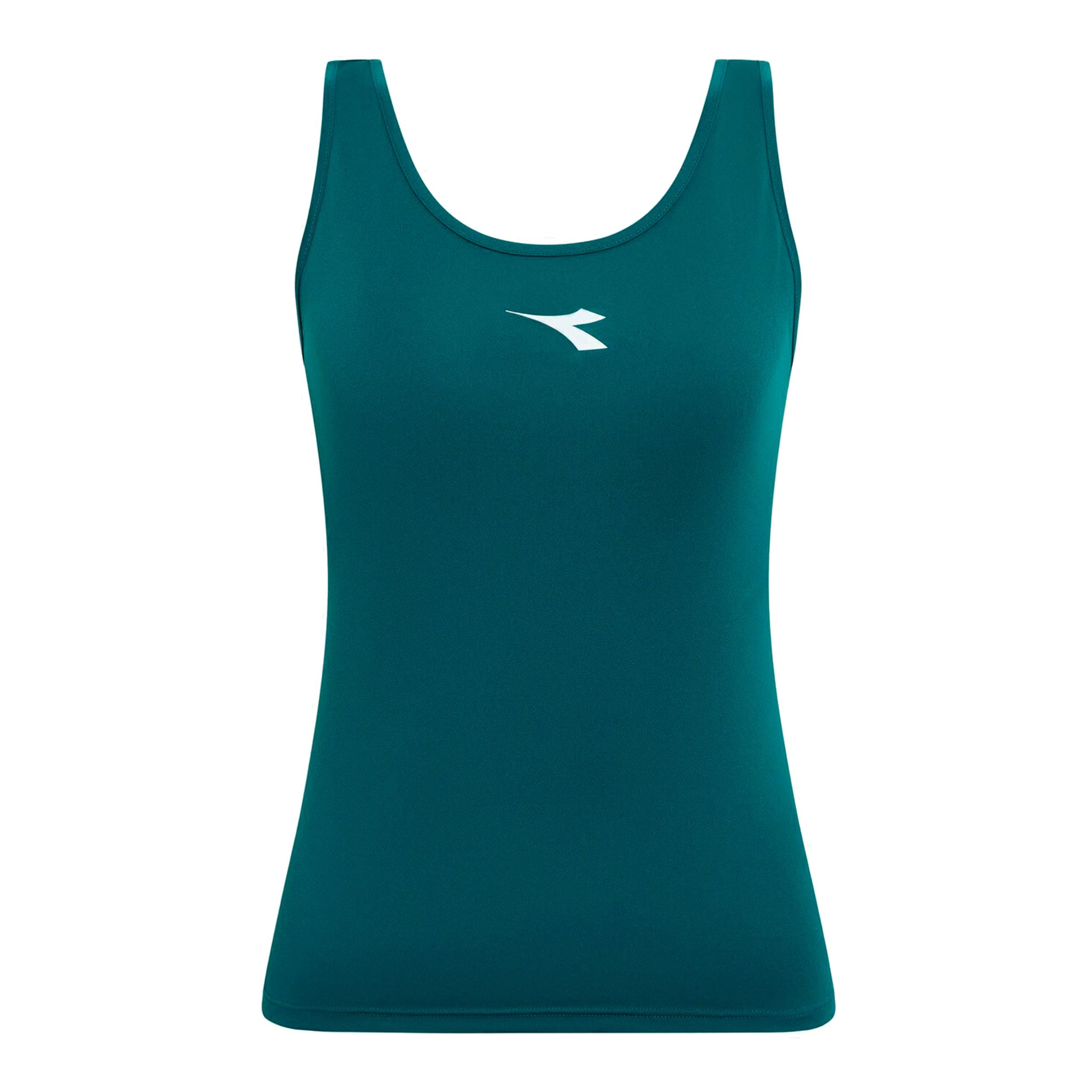 Diadora Court Tank - Top Damen Dunkelgrün