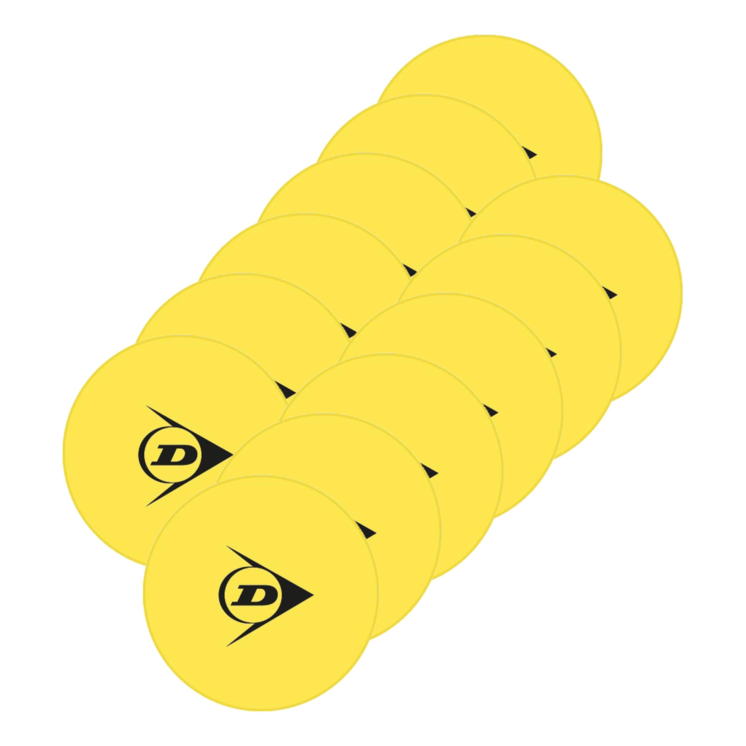 Dunlop Target Zielmarkierung 12er Pack - Gelb