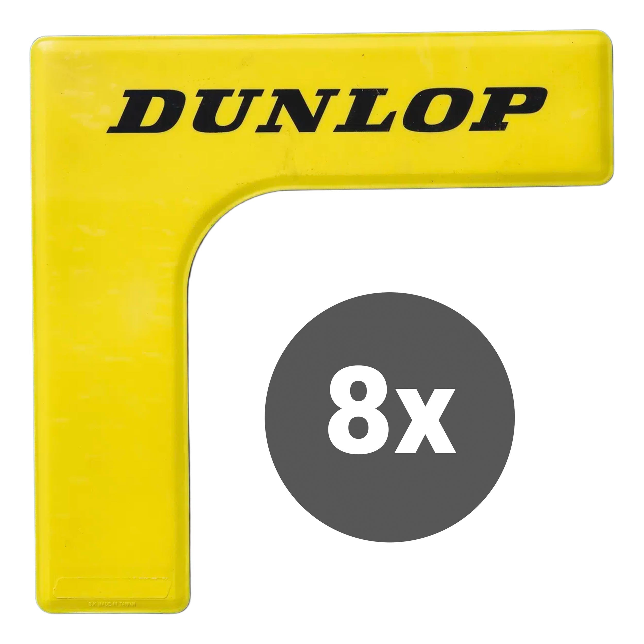 Dunlop Markierungsecke 8er Pack - Gelb